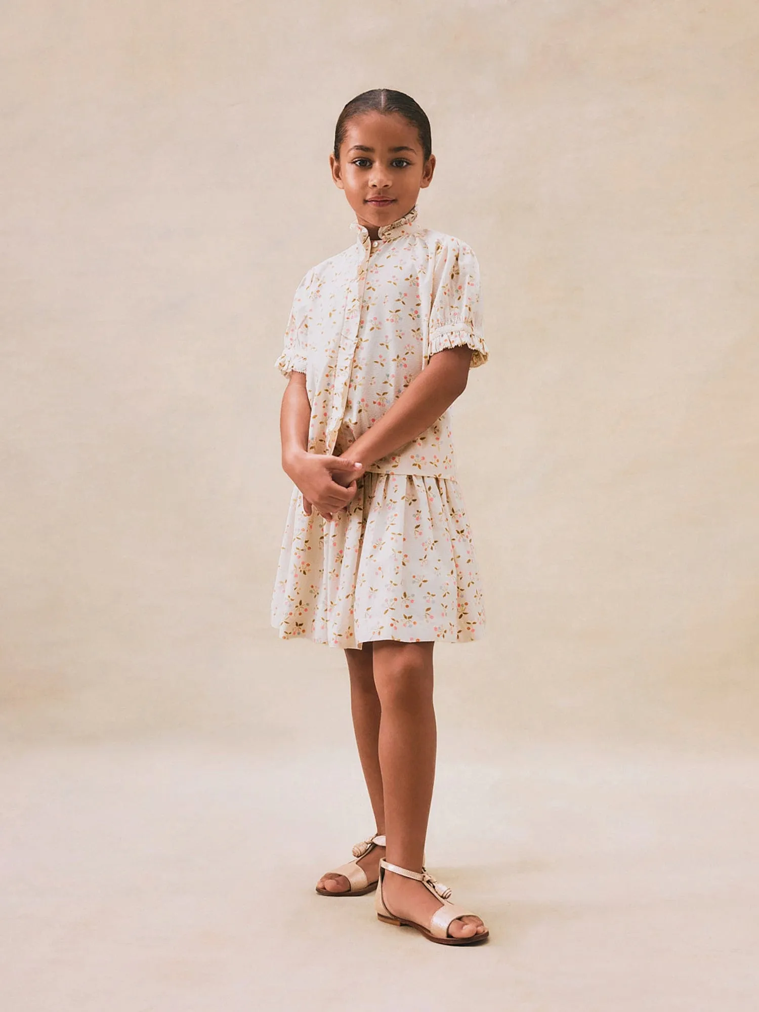Girls Suzon Skirt in Ivory