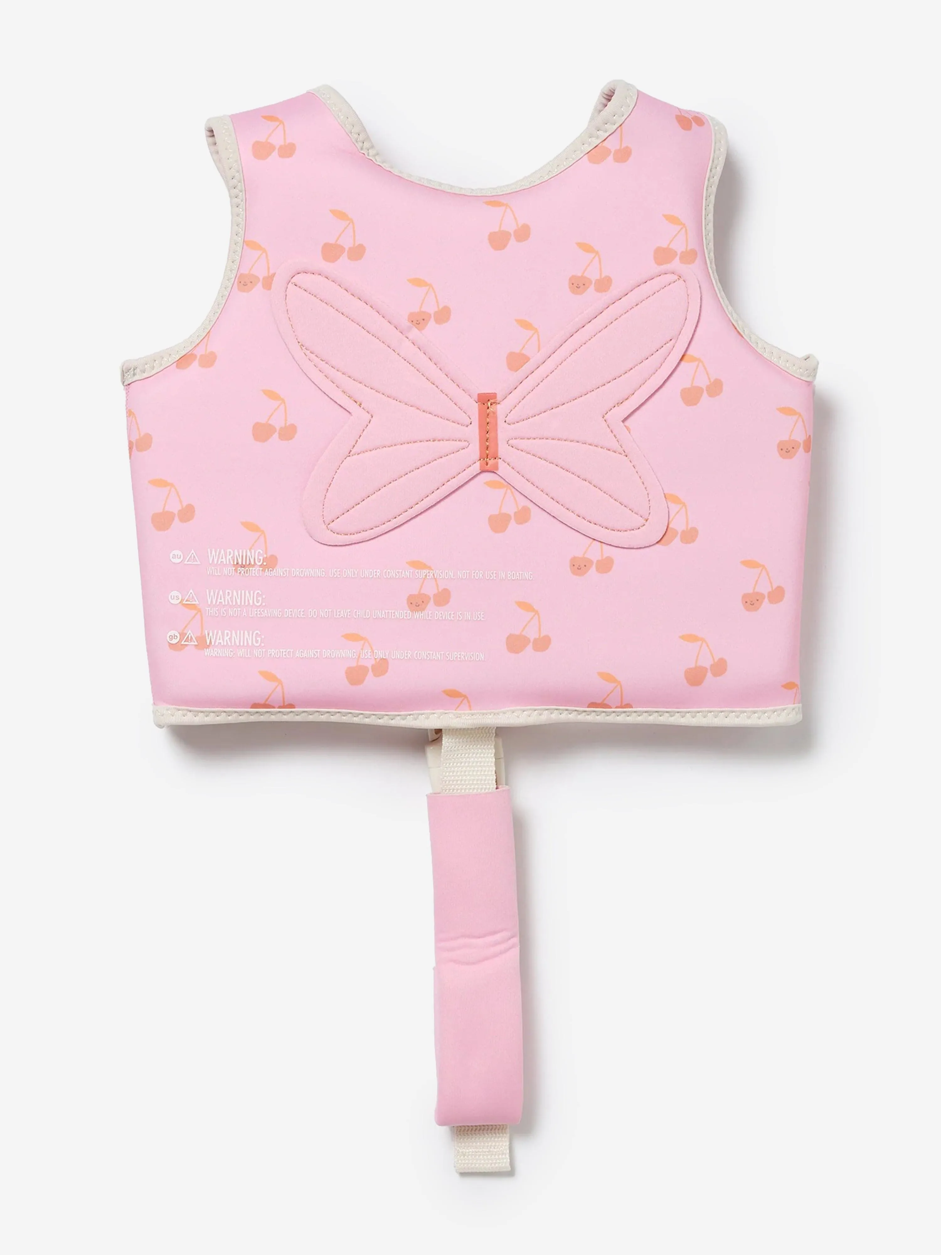 Girls Swim Vest Cotton Candy Cherry in Pink
