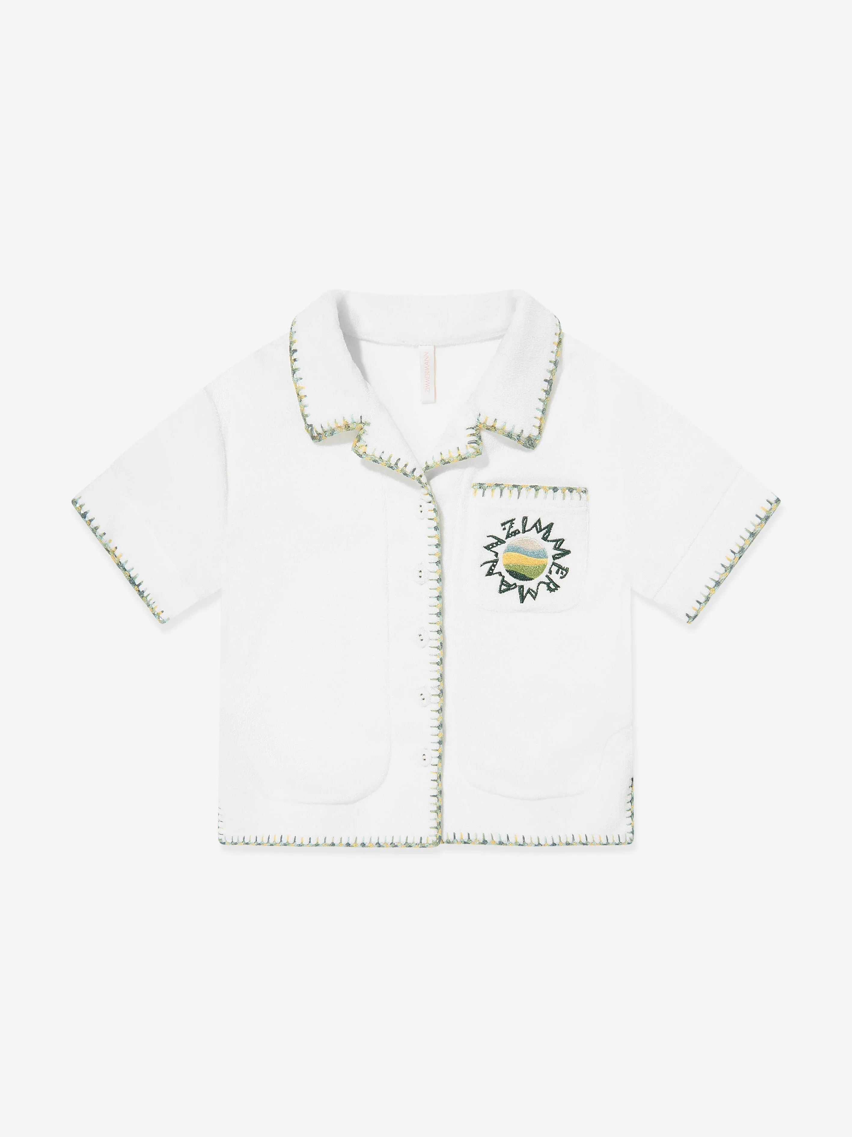 Girls Tallow Terry Top in Ivory