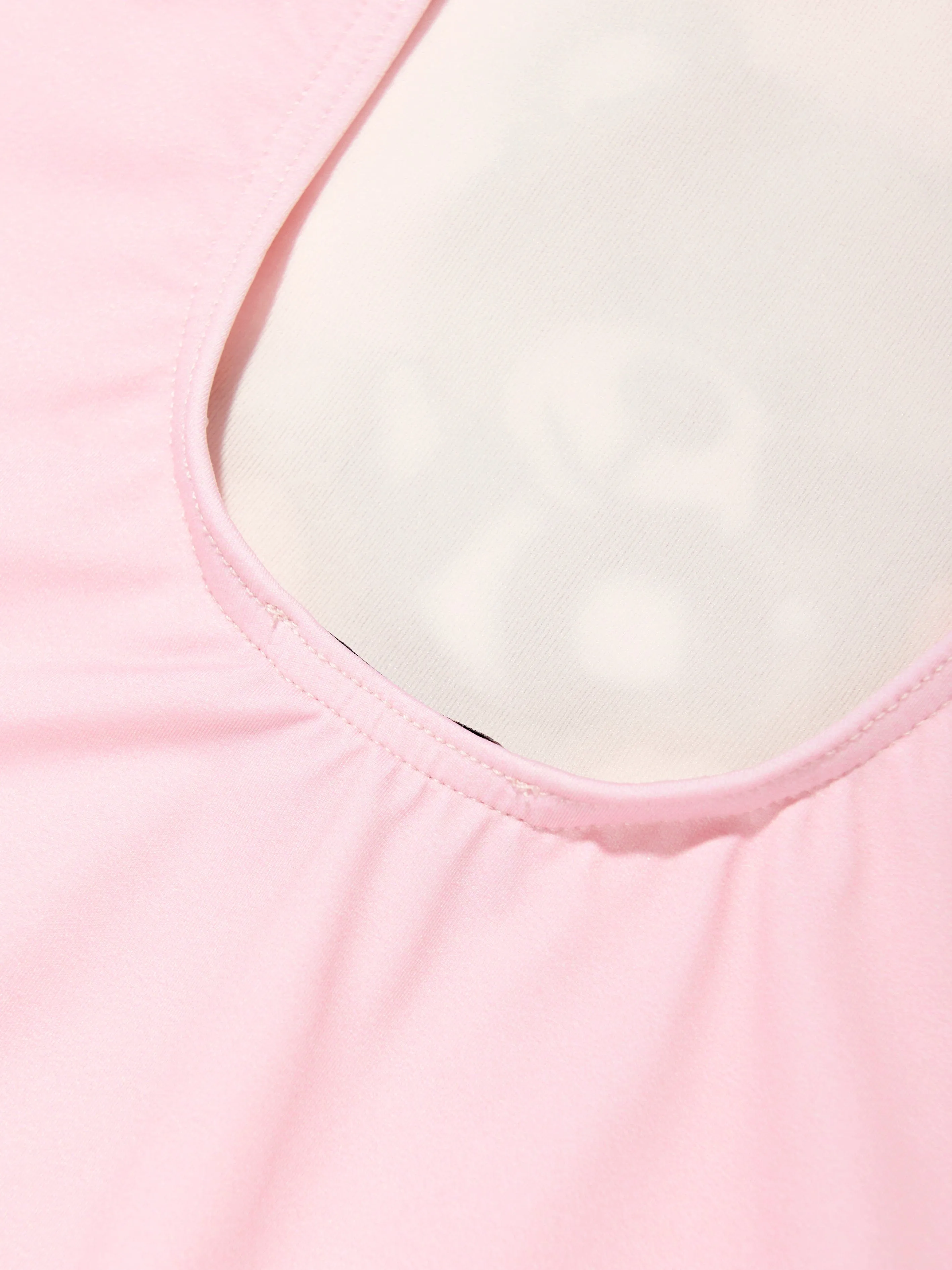 Girls Teddy Bear Logo Swimsuit in Pink