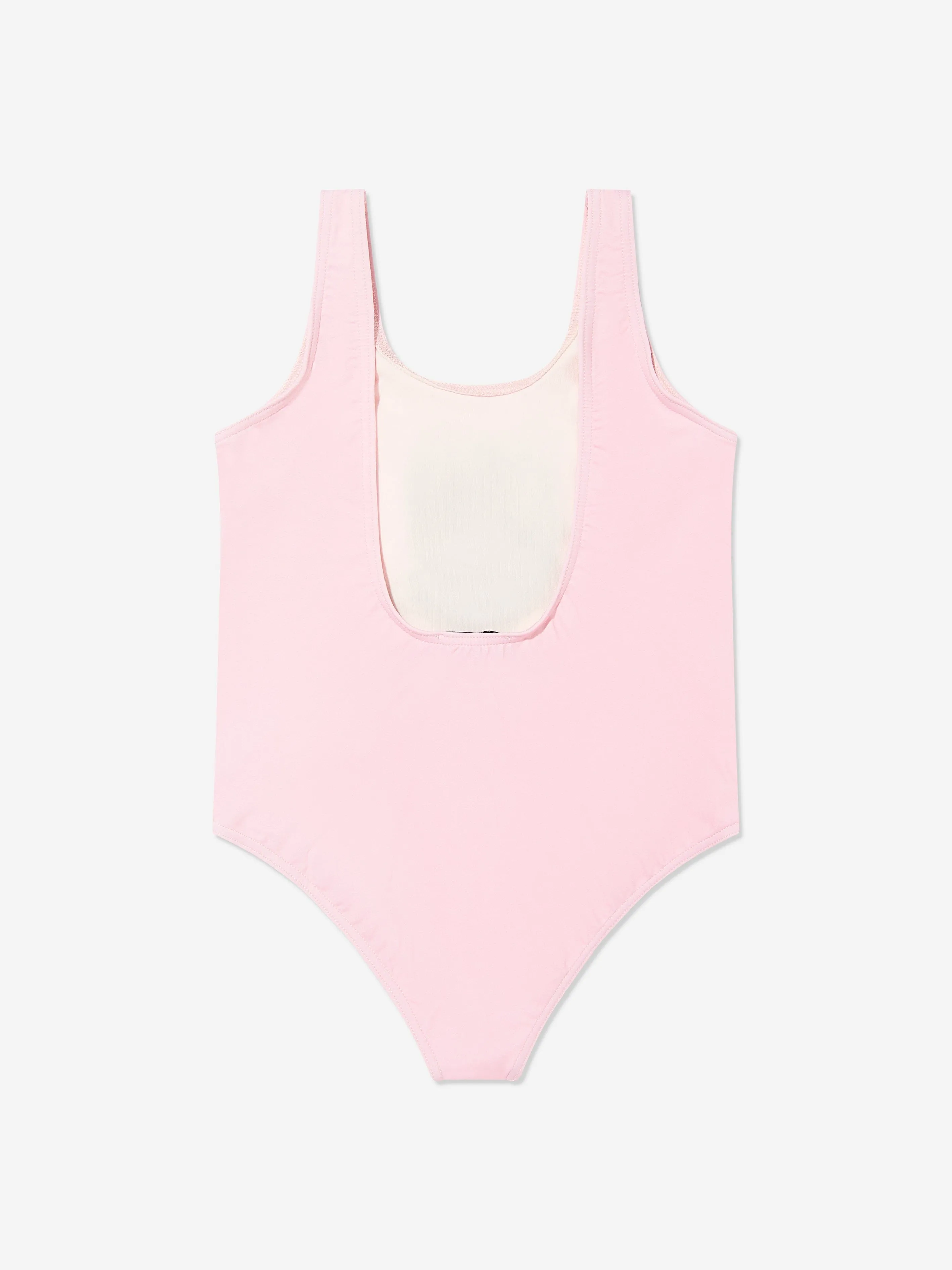 Girls Teddy Bear Logo Swimsuit in Pink