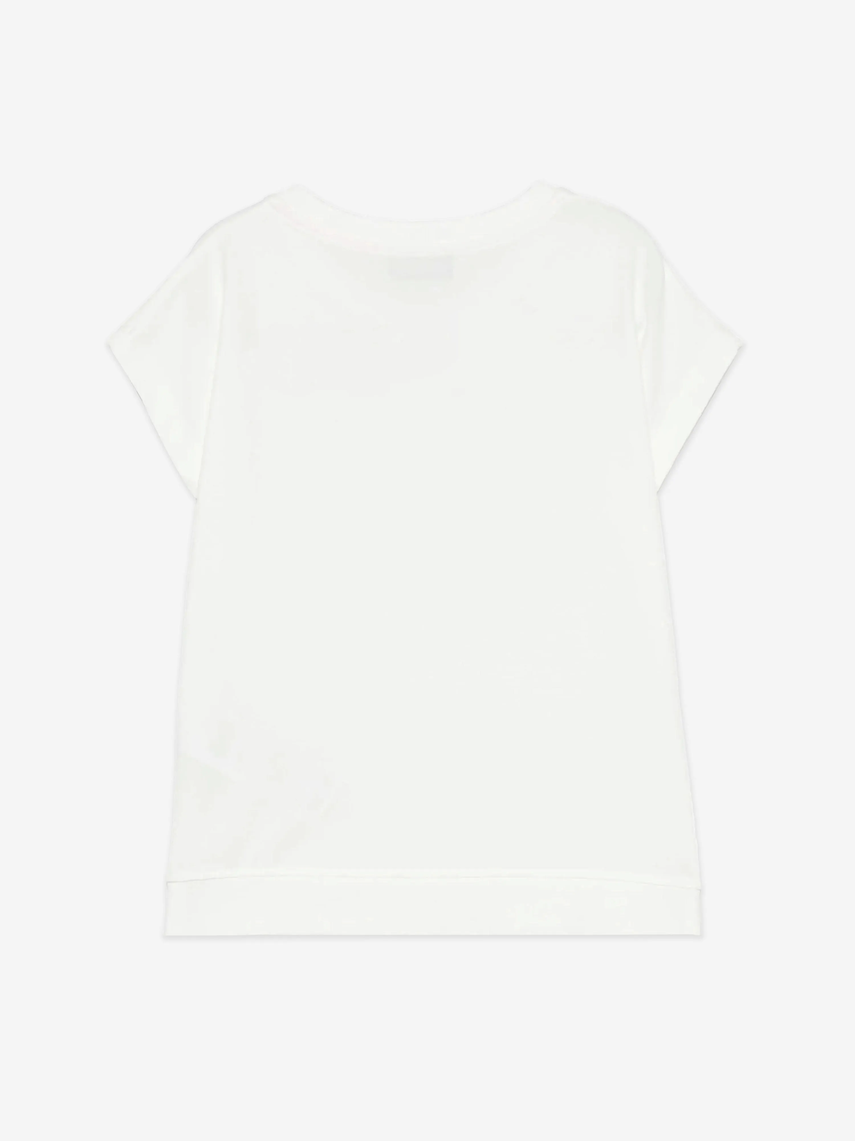 Girls Teddy Bear Maxi T-Shirt in Ivory