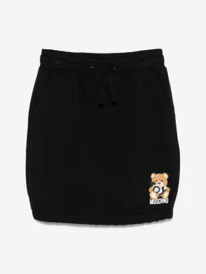 Girls Teddy Bear Skirt in Black