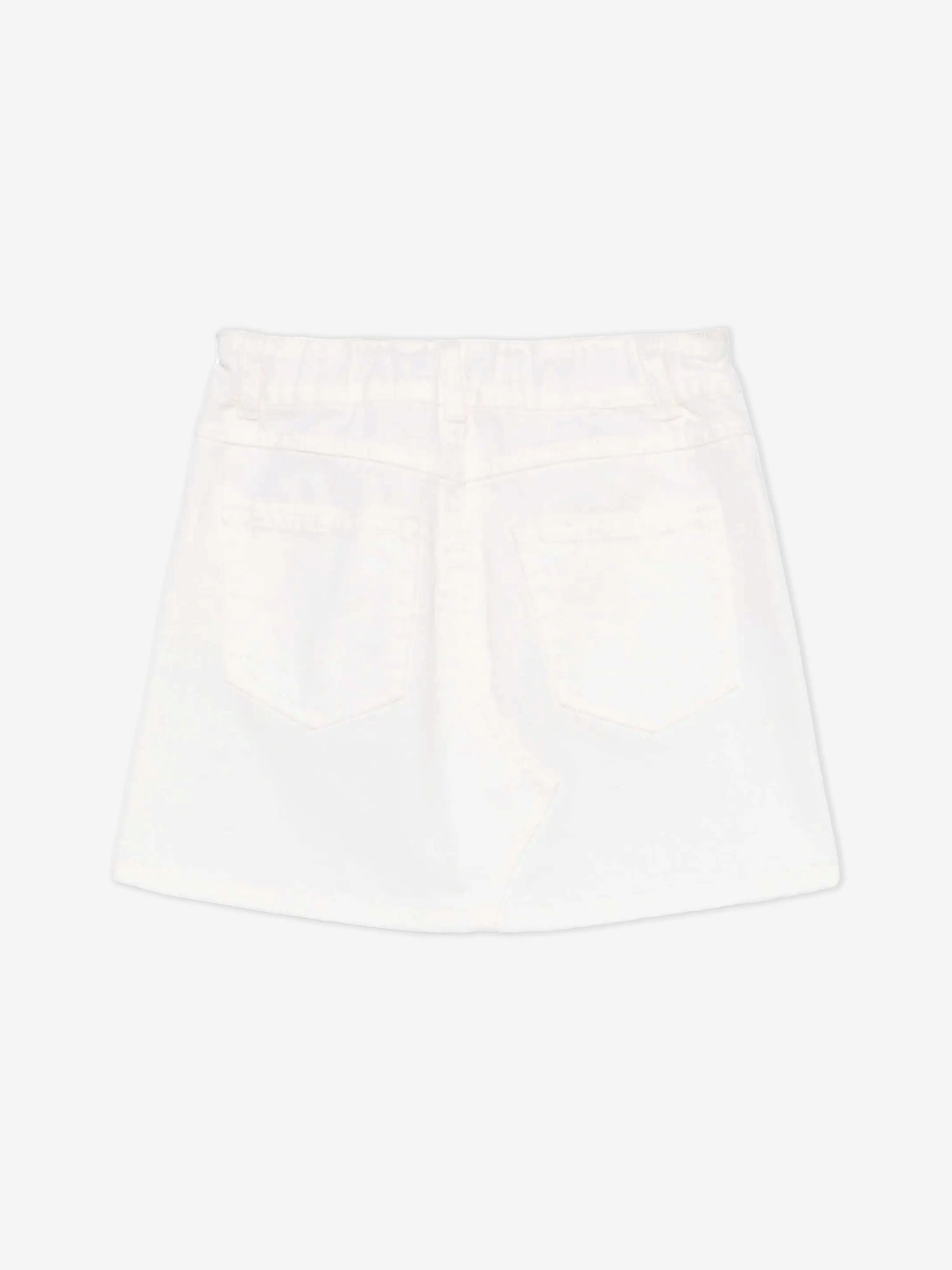 Girls Teddy Bear Skirt in Ivory