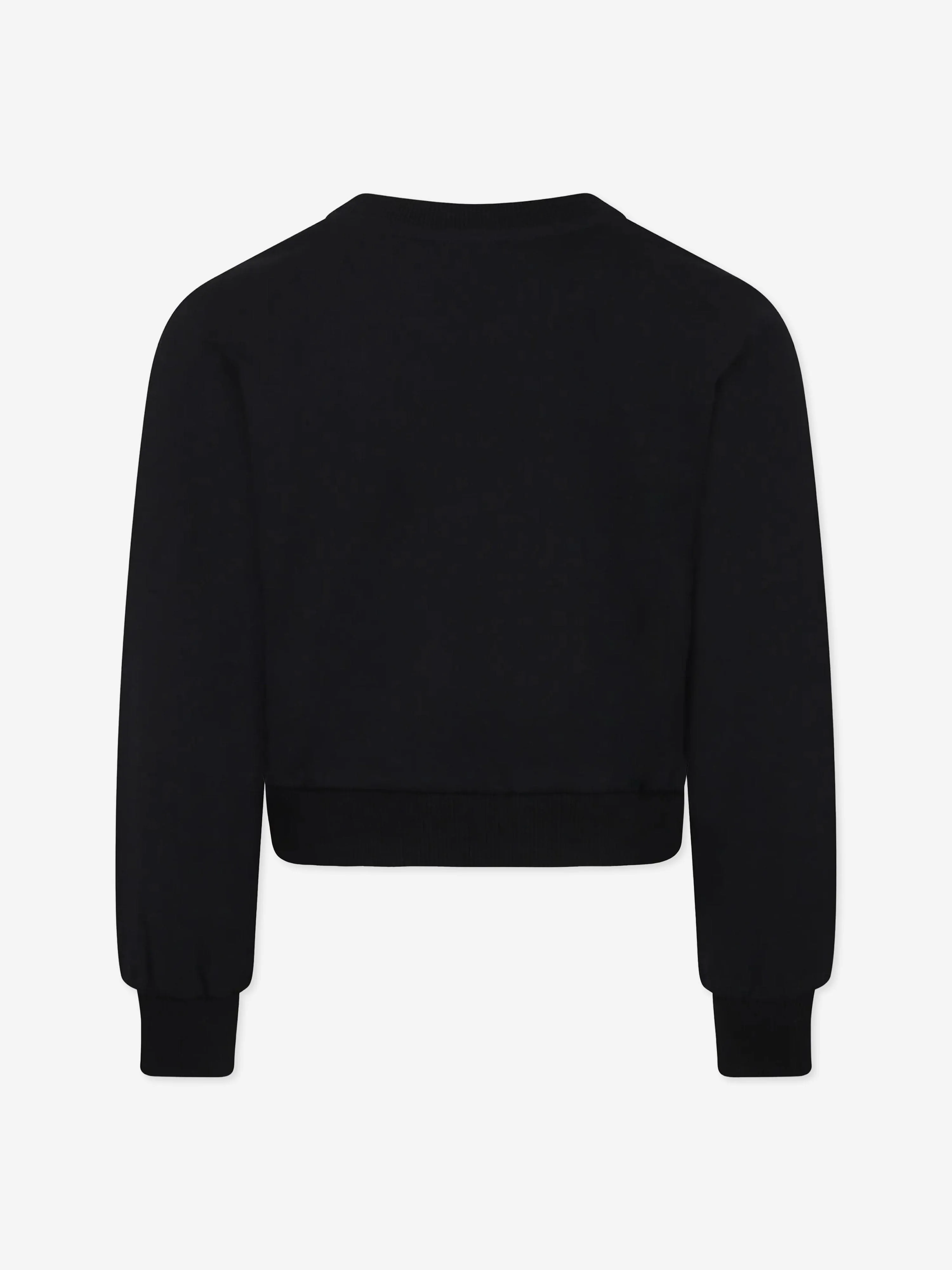 Girls Teddy Bear Sweatshirt in Black
