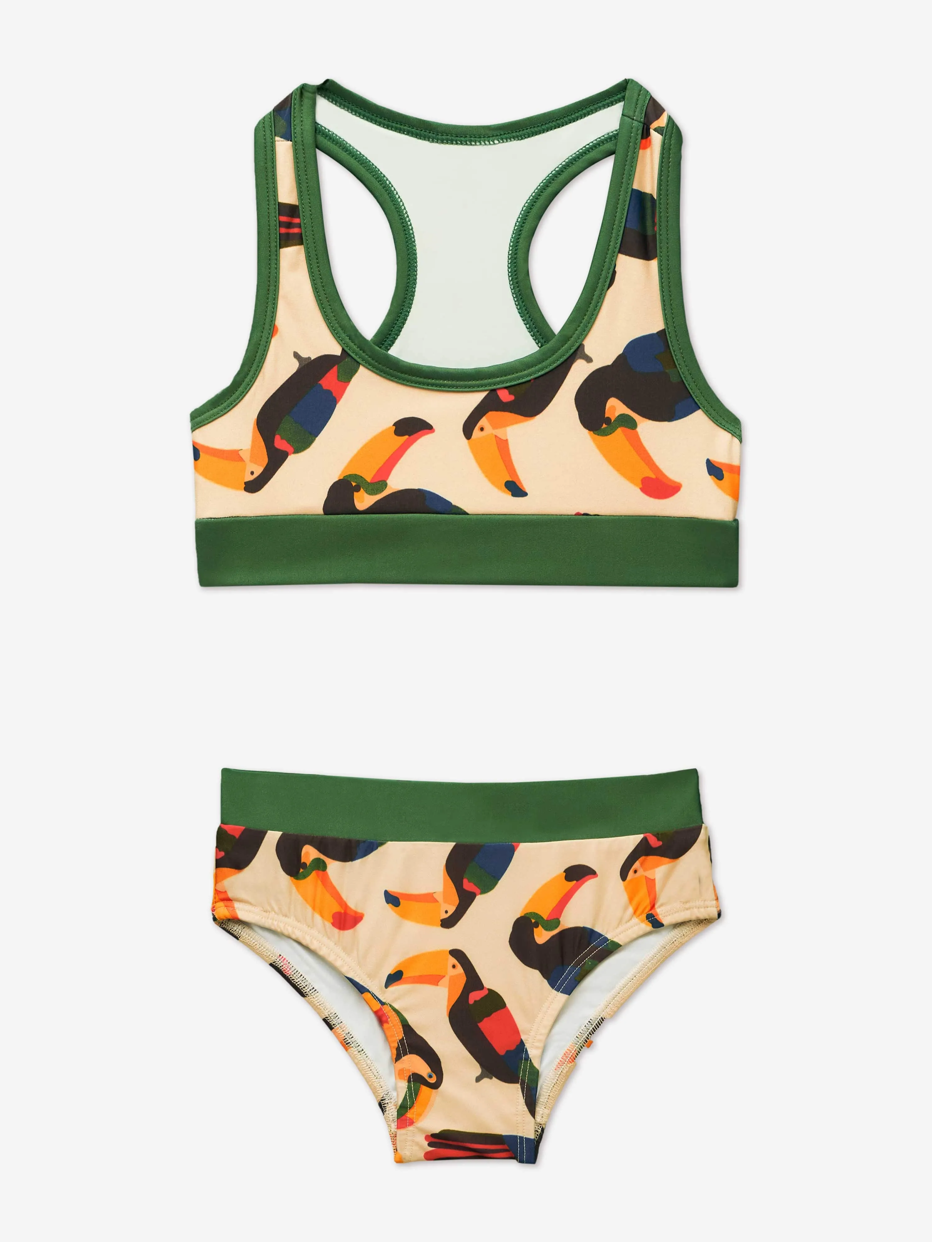 Girls Toucan Bikini in Beige