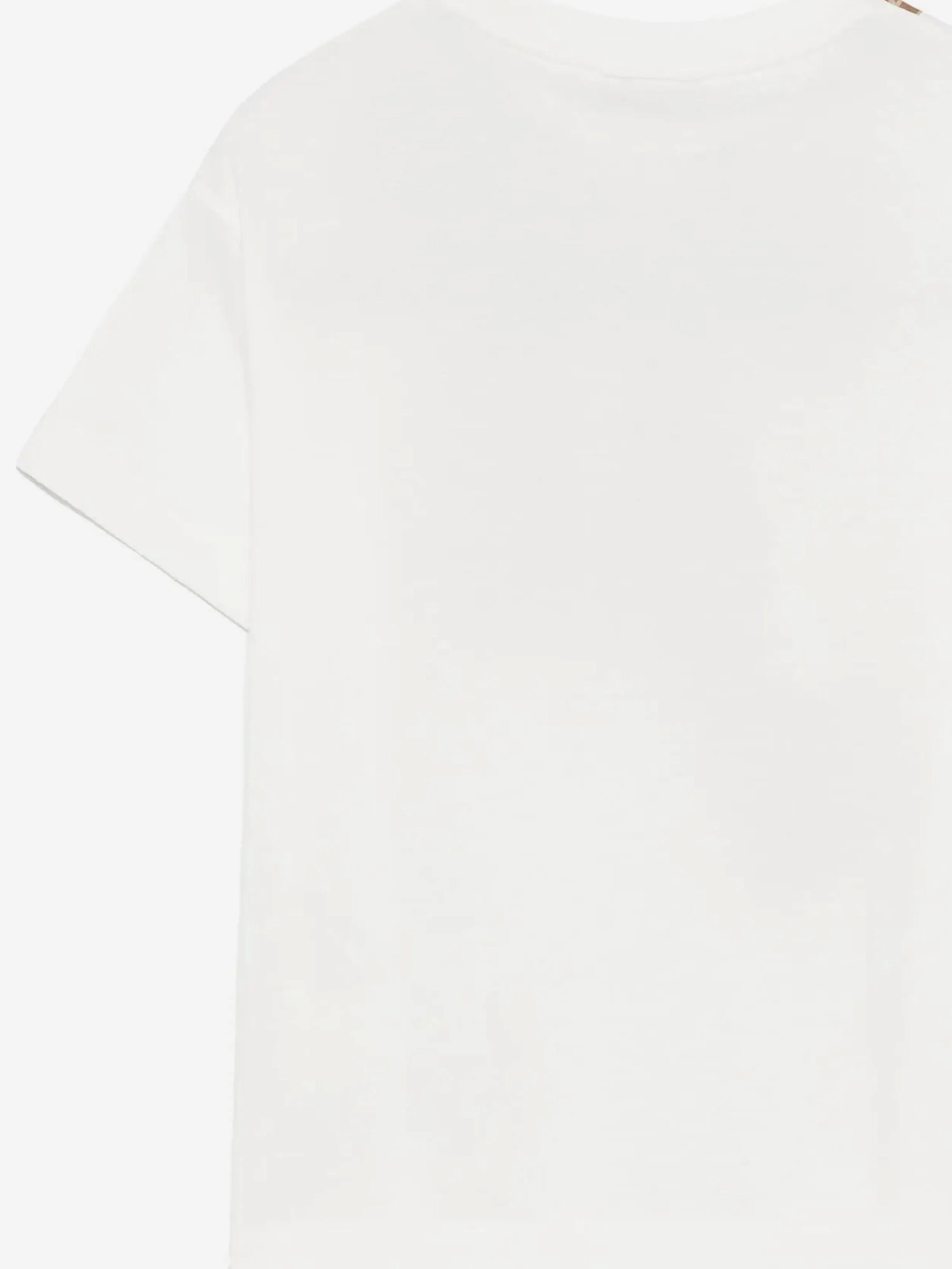 Girls Trompe l'oeil Bow Print T-Shirt in White