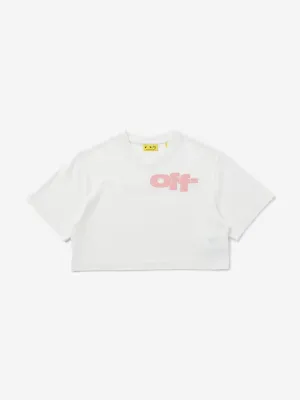 Girls Type Graphic Boxy T-Shirt in White