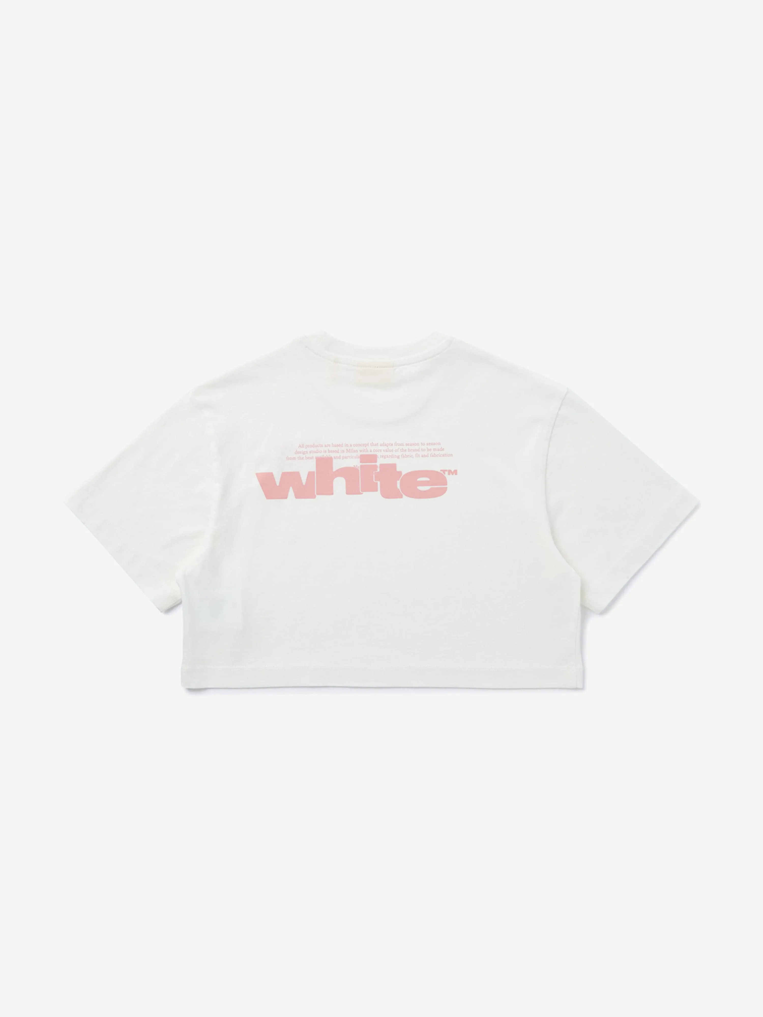 Girls Type Graphic Boxy T-Shirt in White