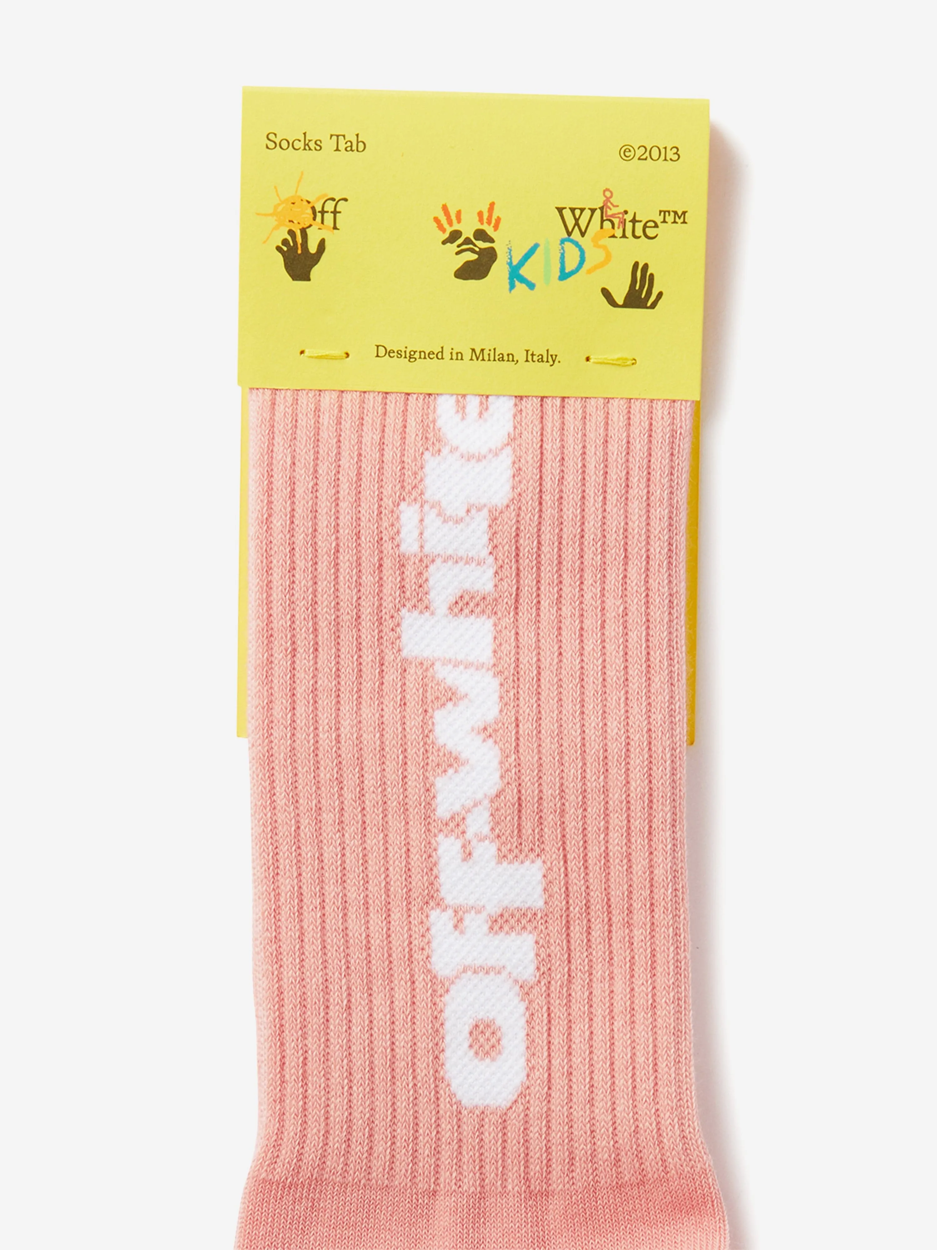 Girls Type Graphic Long Socks in Pink