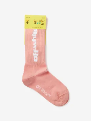 Girls Type Graphic Long Socks in Pink