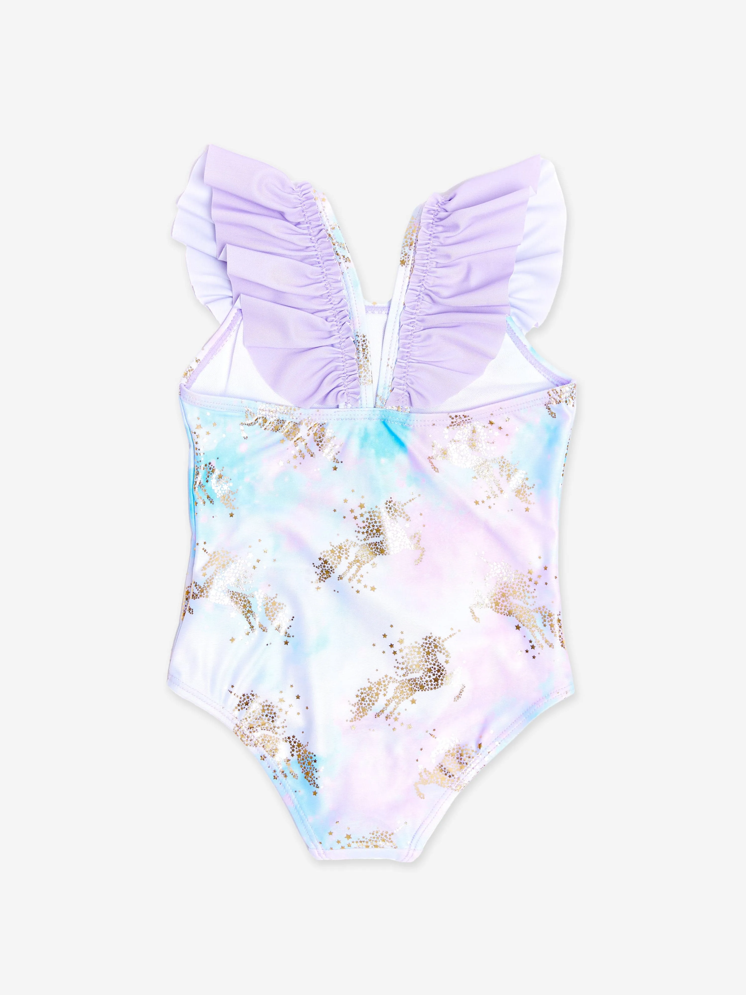 Girls Unicorn Swimsuit in Purple (UPF50 )