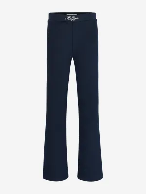 Girls Varsity Flare Leggings in Navy