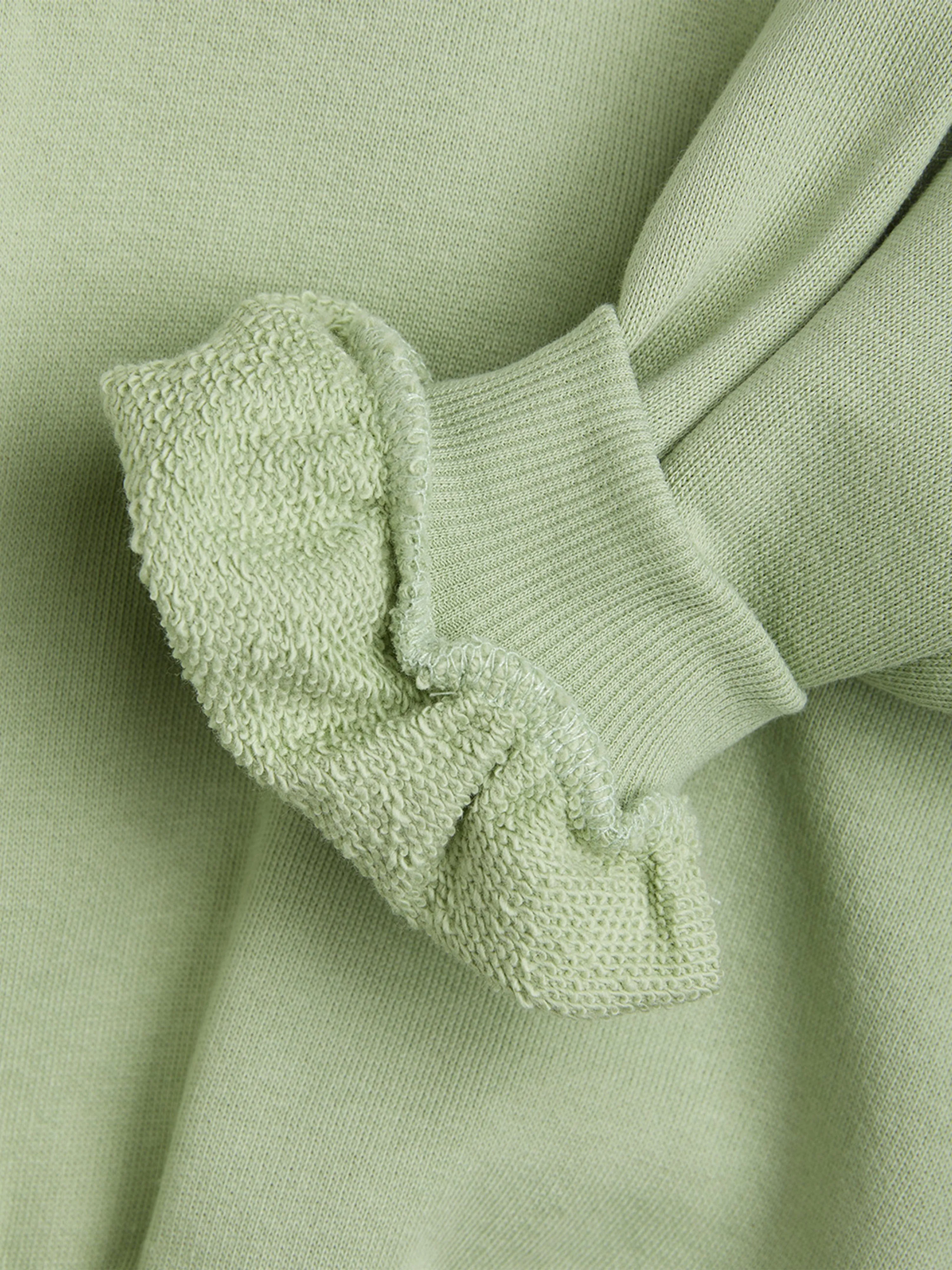 Girls Violin Sweatshirt in Green