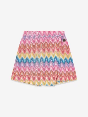 Girls Zigzag Skirt in Multicolour