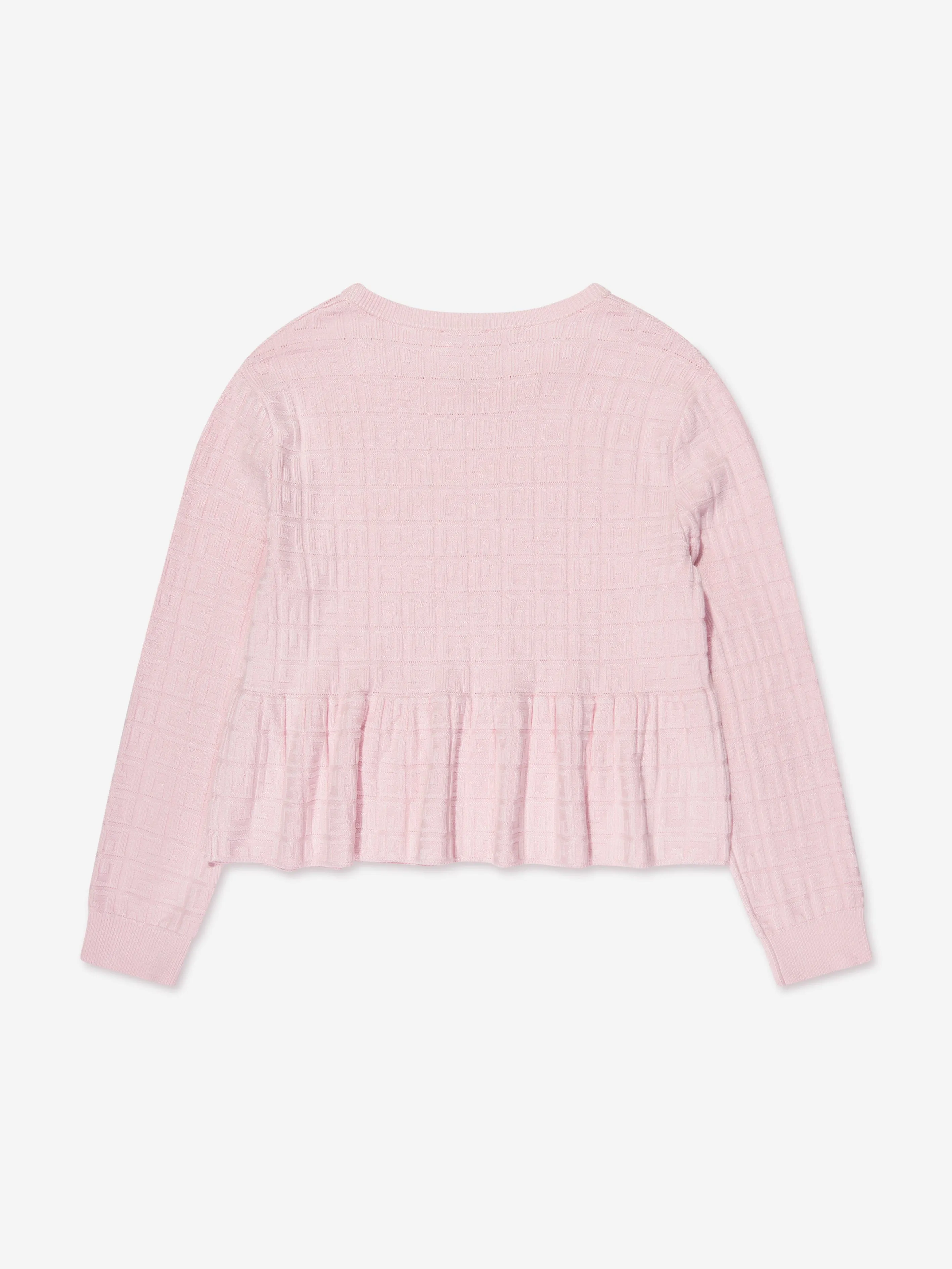 Givenchy Girls Knitted Logo Sweater in Pink