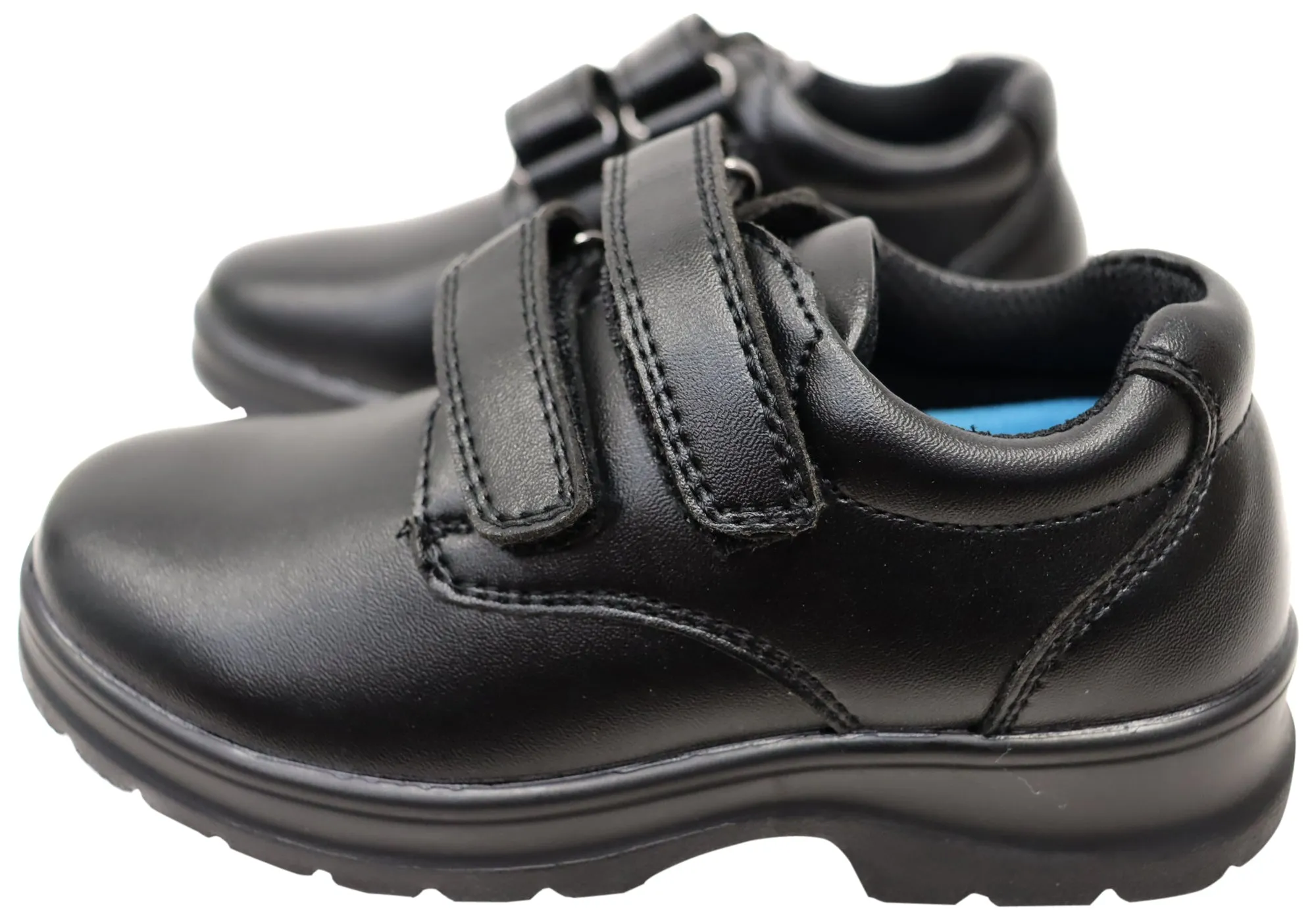 Grosby Evan 2 Kids Leather Durable Adjustable Strap School Shoes Grosby Shoes