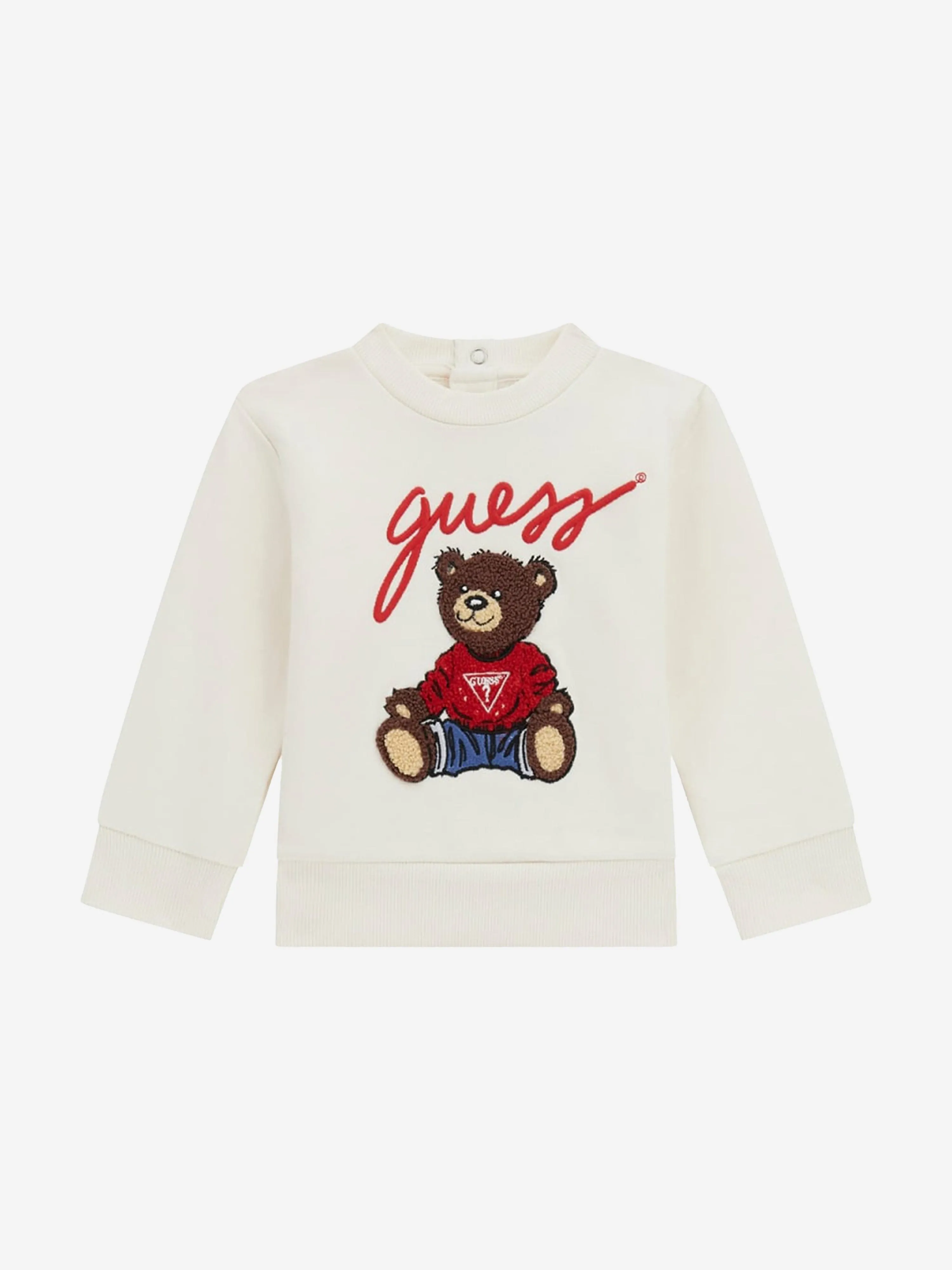 Guess Baby Girls Teddy Bear Top and Pants Set in Ivory