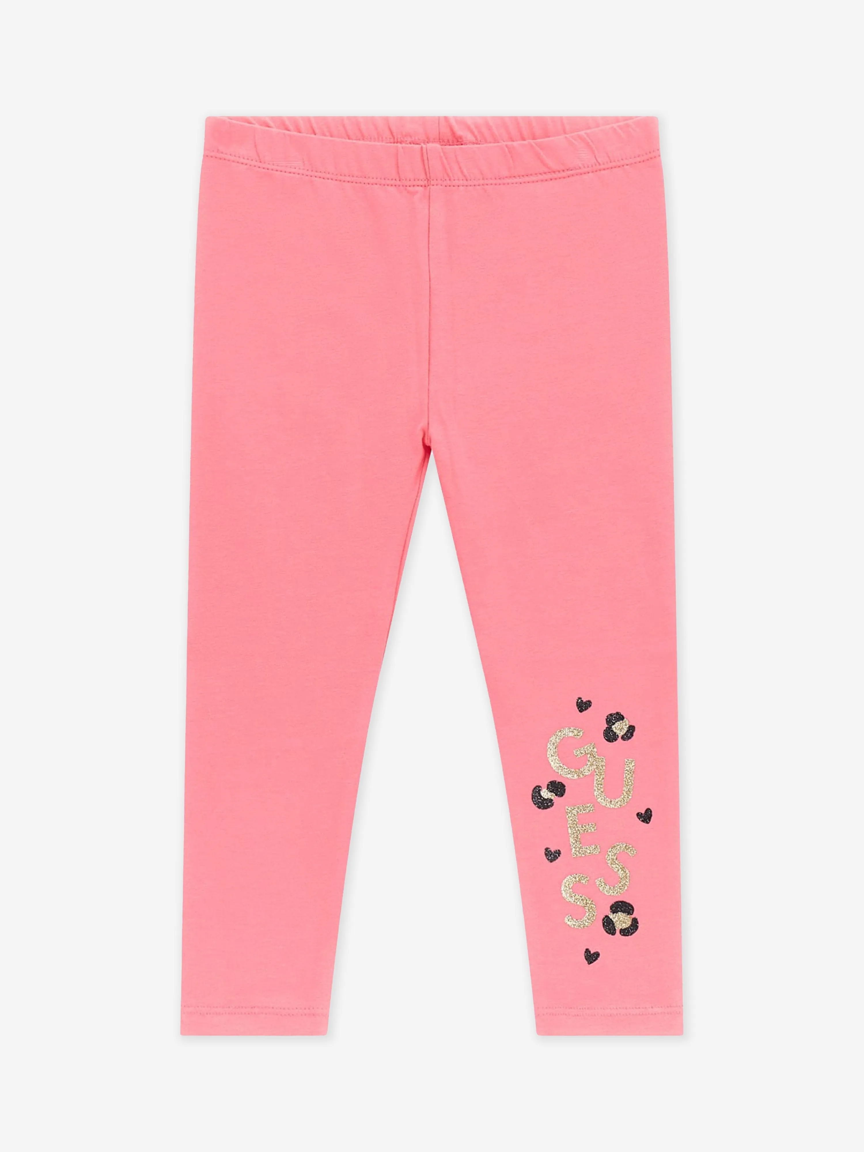 Guess Girls Logo Leggings in Pink