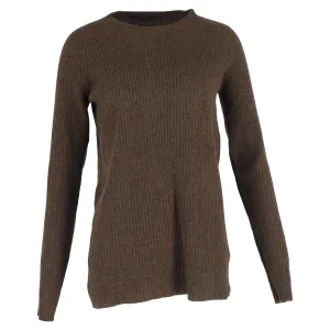 Haider Ackermann Crewneck Sweater in Brown Wool