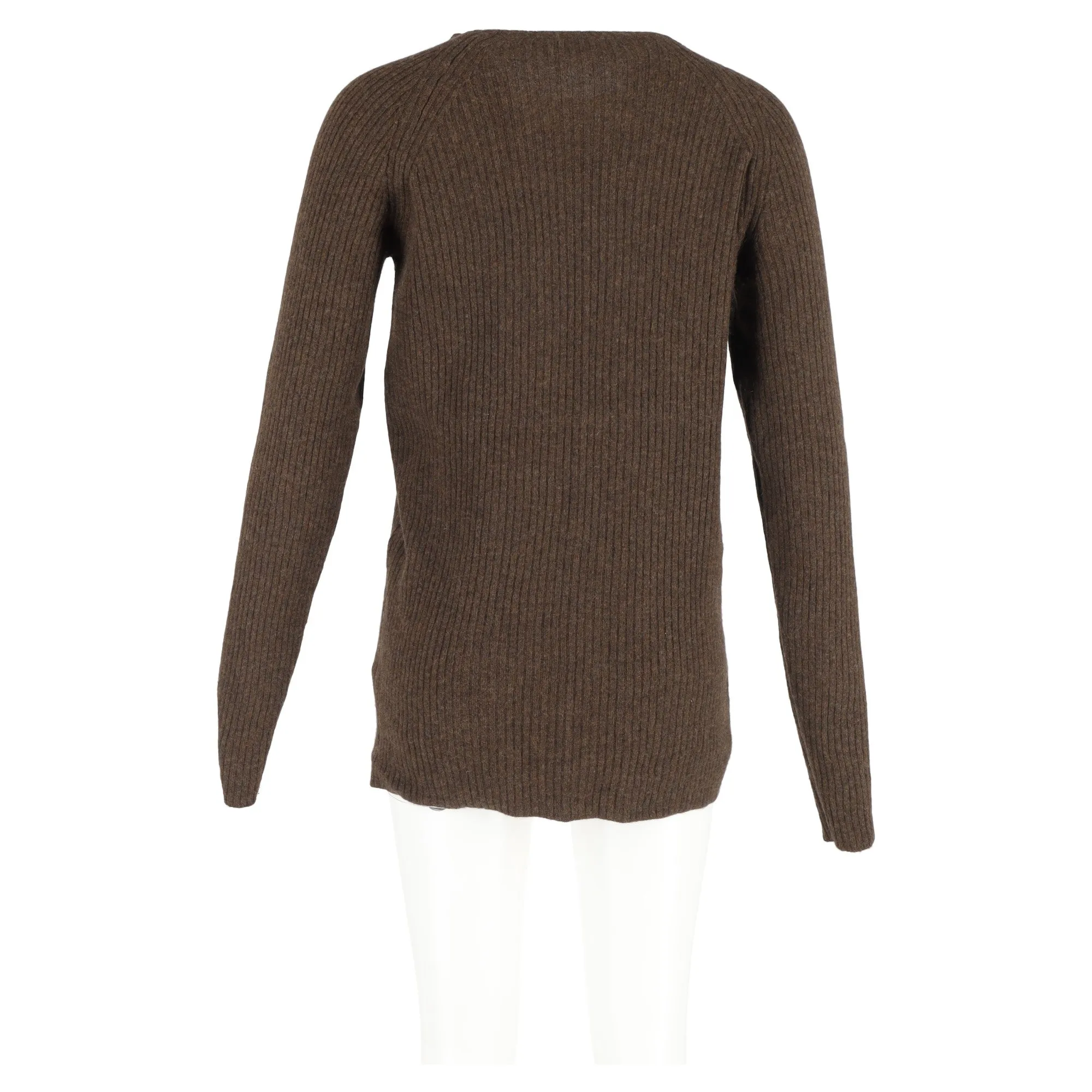 Haider Ackermann Crewneck Sweater in Brown Wool