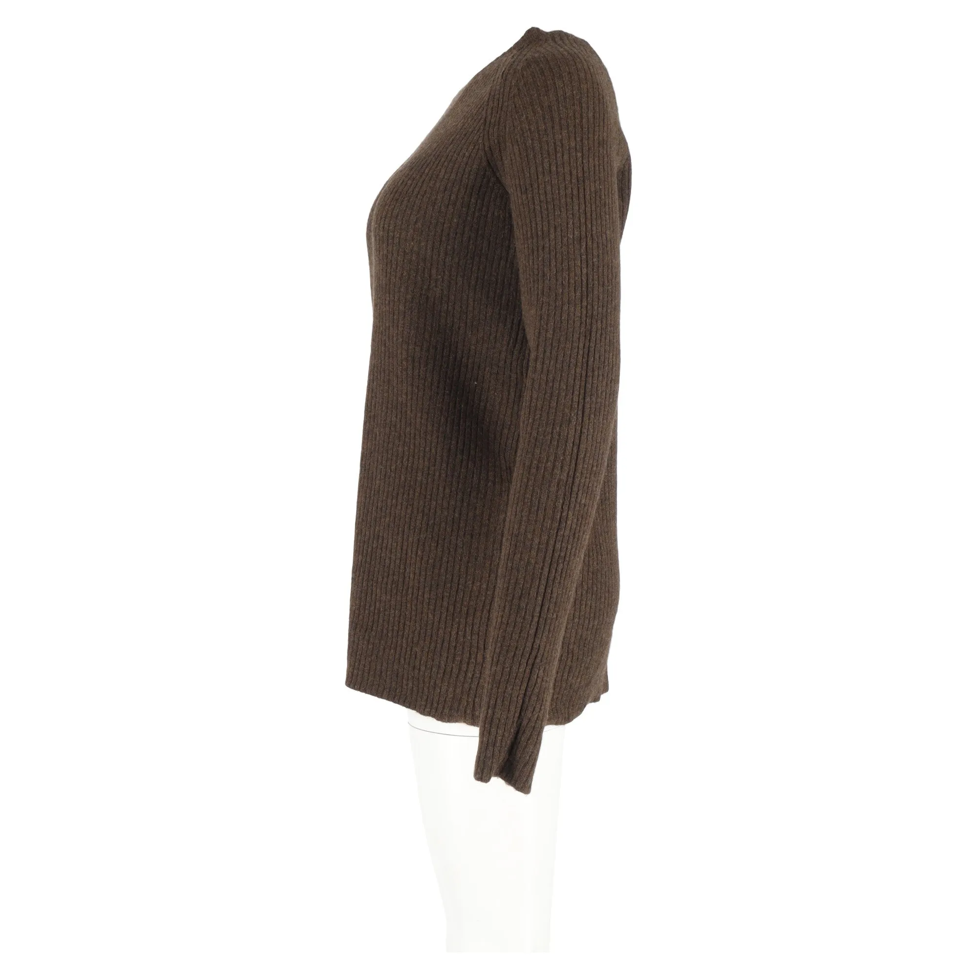 Haider Ackermann Crewneck Sweater in Brown Wool