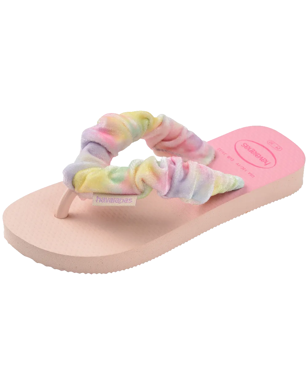 Havaianas Shoes Girls Fluffy Flip Flops in Ballet Rose