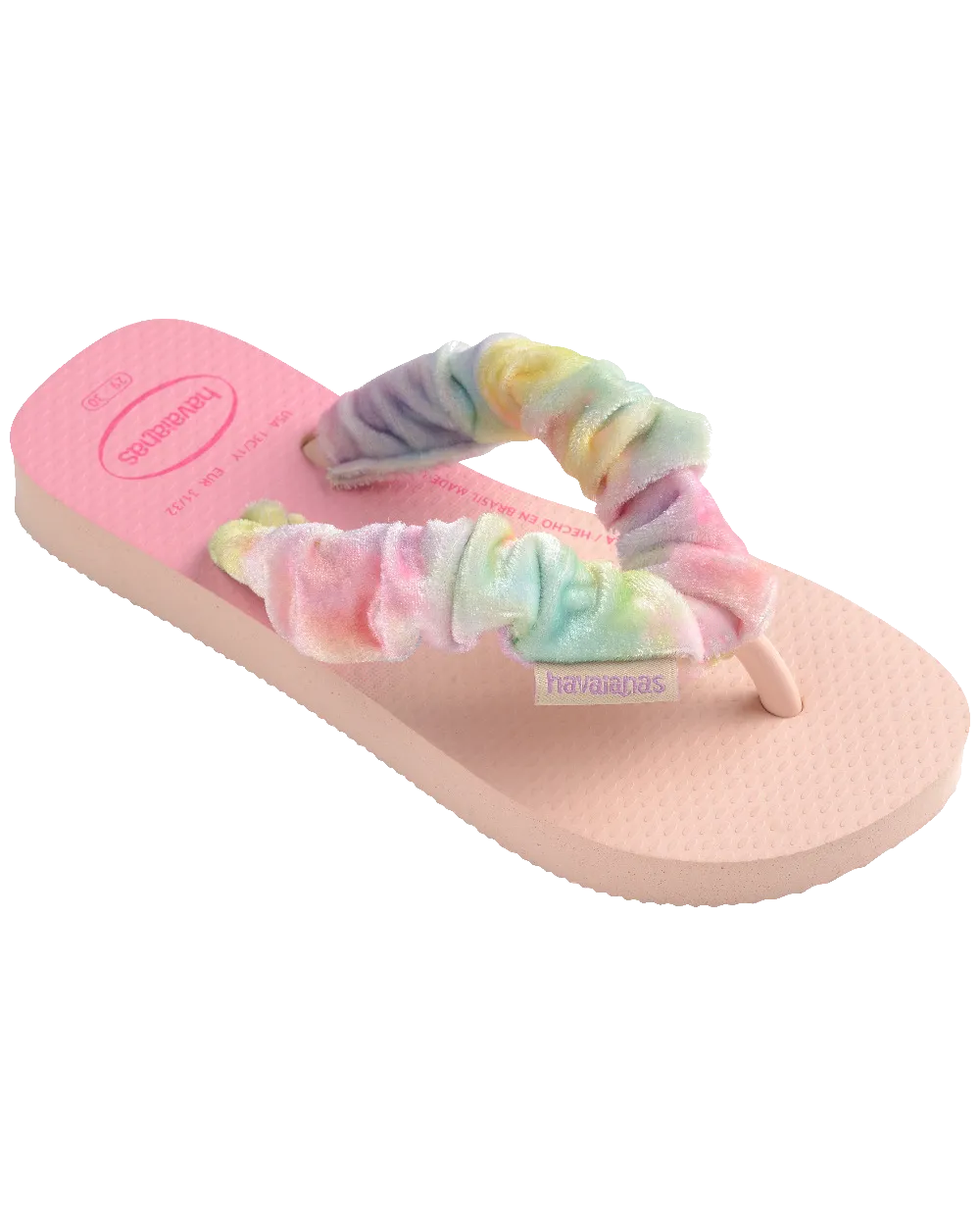 Havaianas Shoes Girls Fluffy Flip Flops in Ballet Rose
