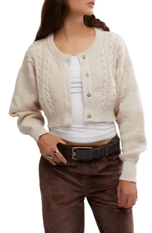 Heritage Cardigan In Crystal Grey