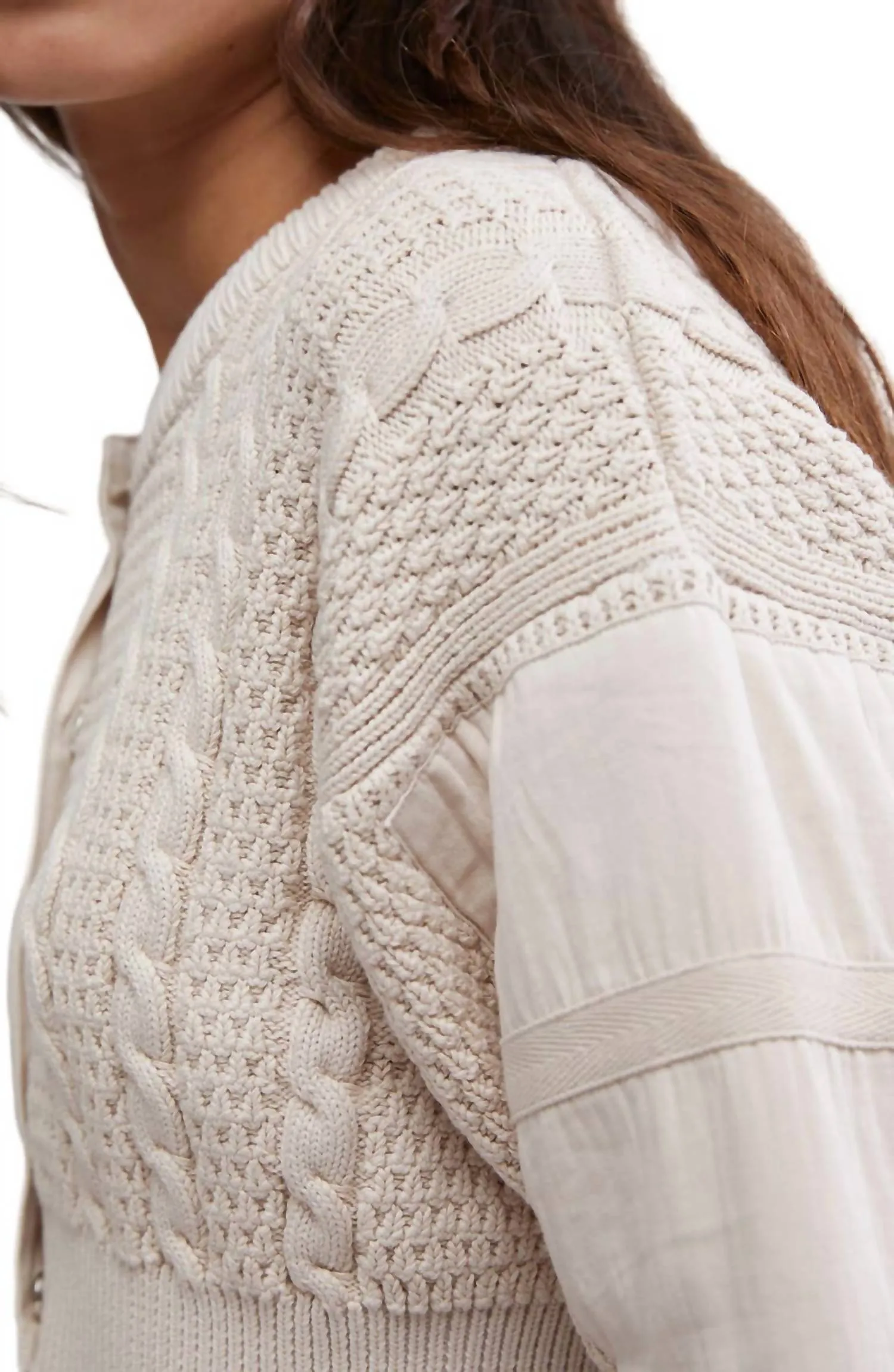 Heritage Cardigan In Crystal Grey