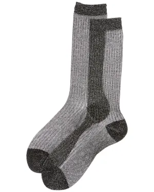 HIGH HEEL JUNGLE Beam Lurex Ribbed Socks