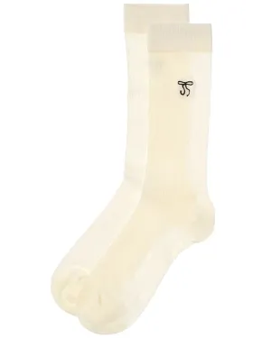 HIGH HEEL JUNGLE Kate Woven Soft Bow Socks