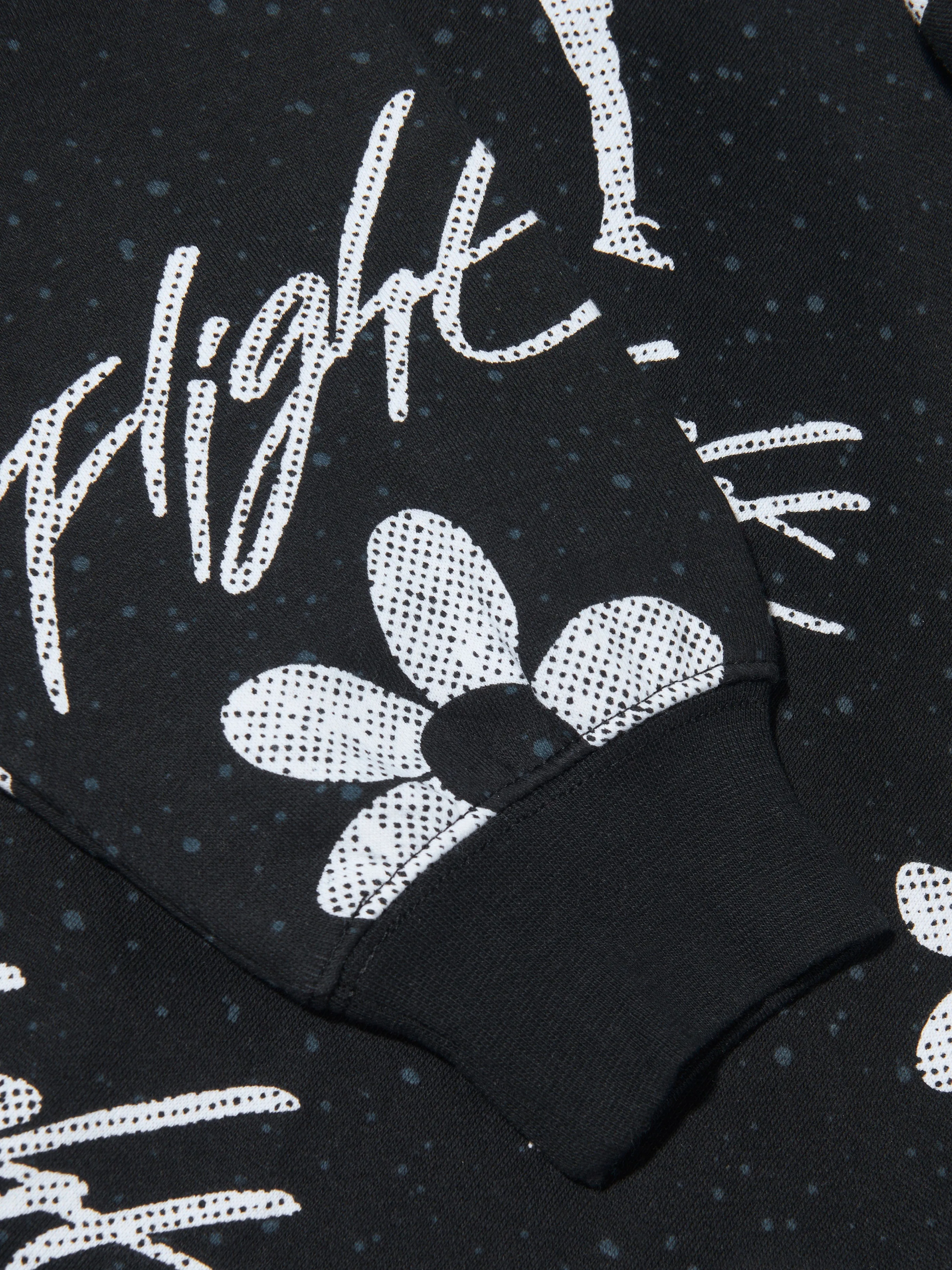 Jordan Girls Floral Flight AOP Hoodie in Black