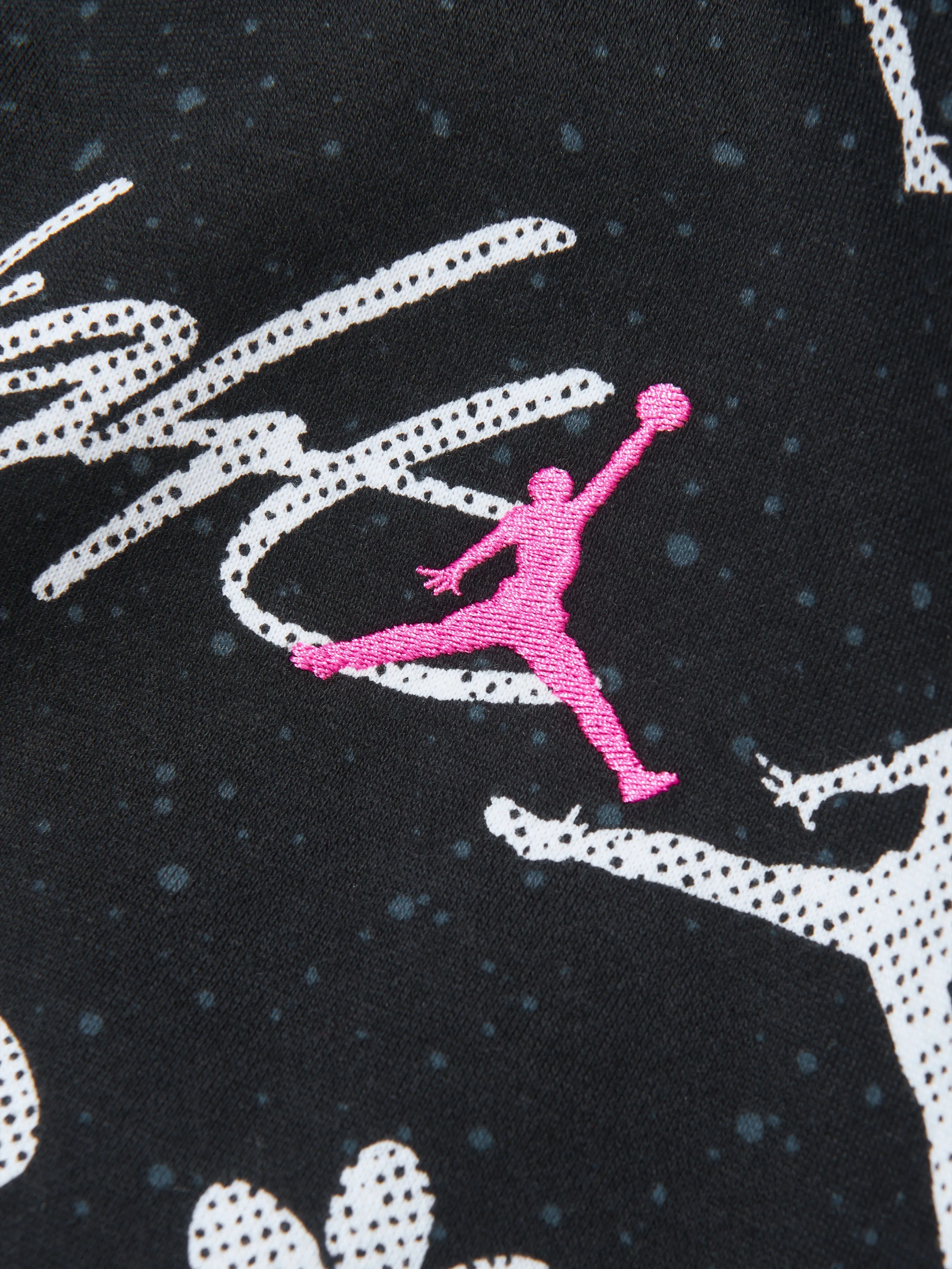 Jordan Girls Floral Flight AOP Hoodie in Black