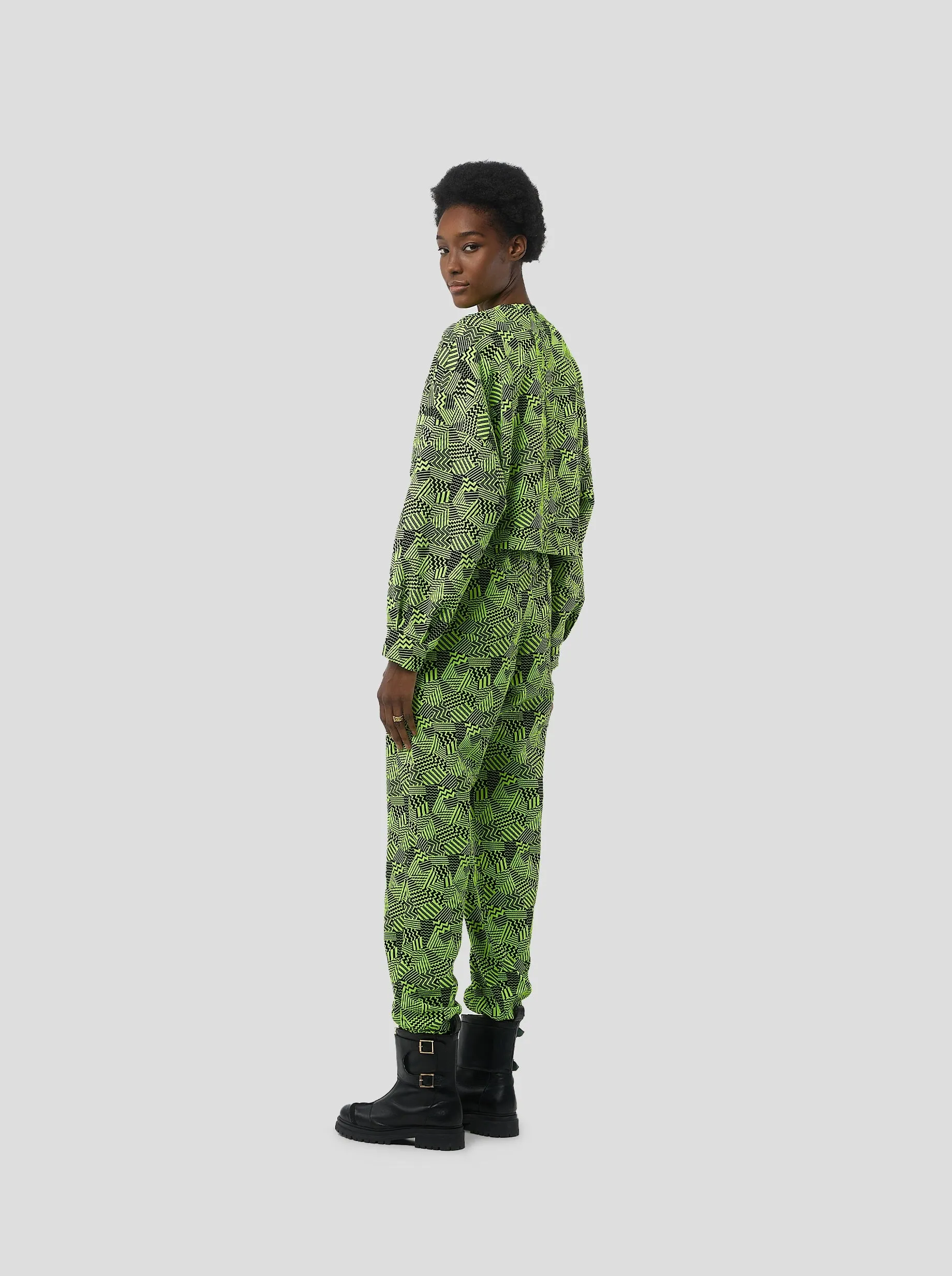 Kiara Sweatpants in Neon Citrus Fizz