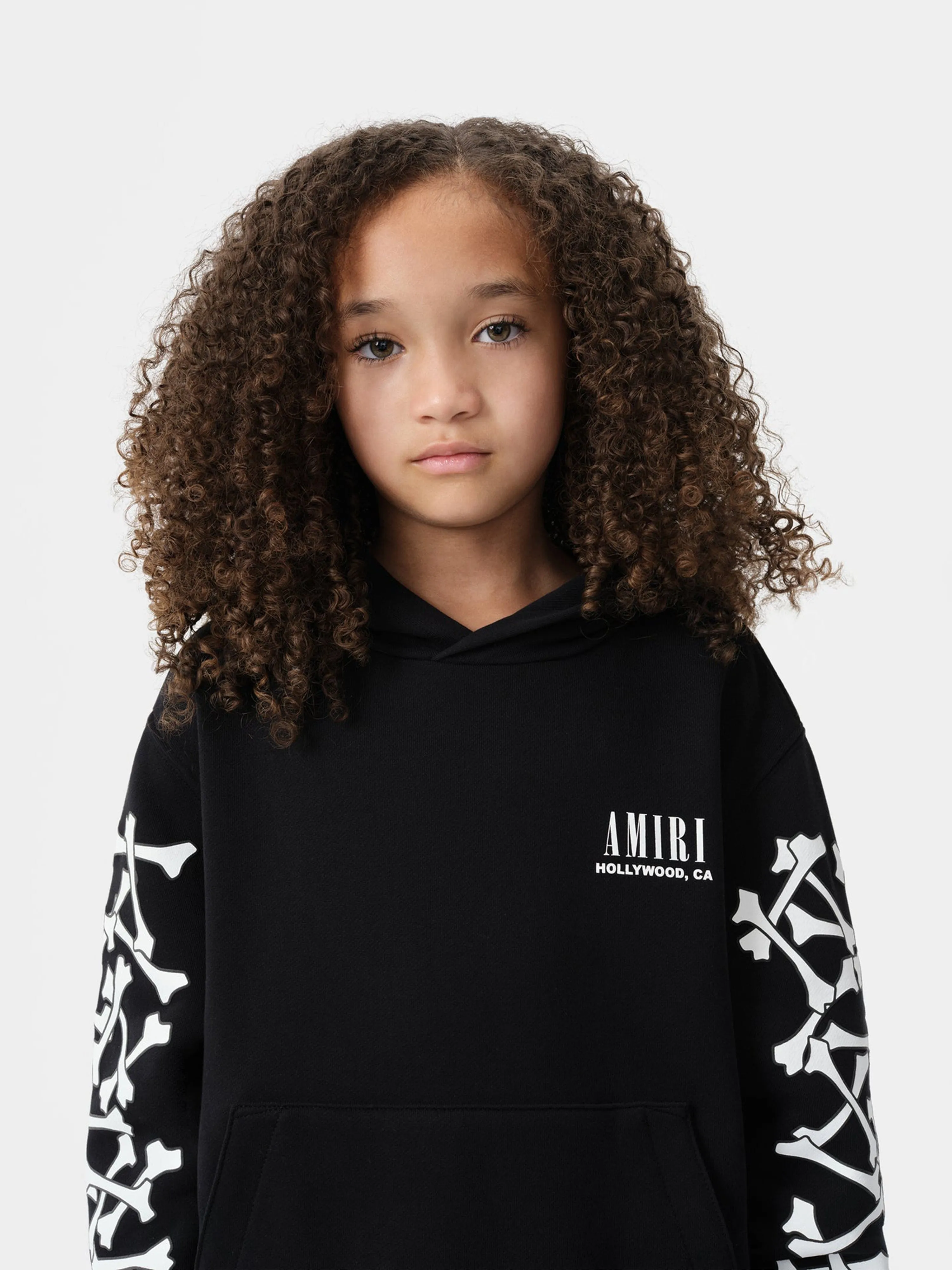 Kids Bones Hoodie in Black