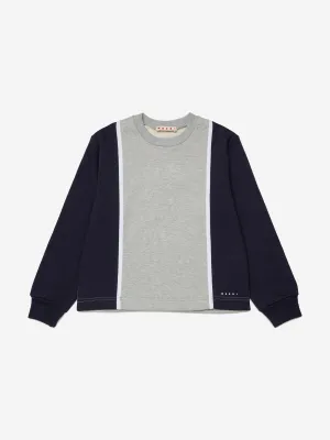Kids Colourblock Sweatshirt in Navy