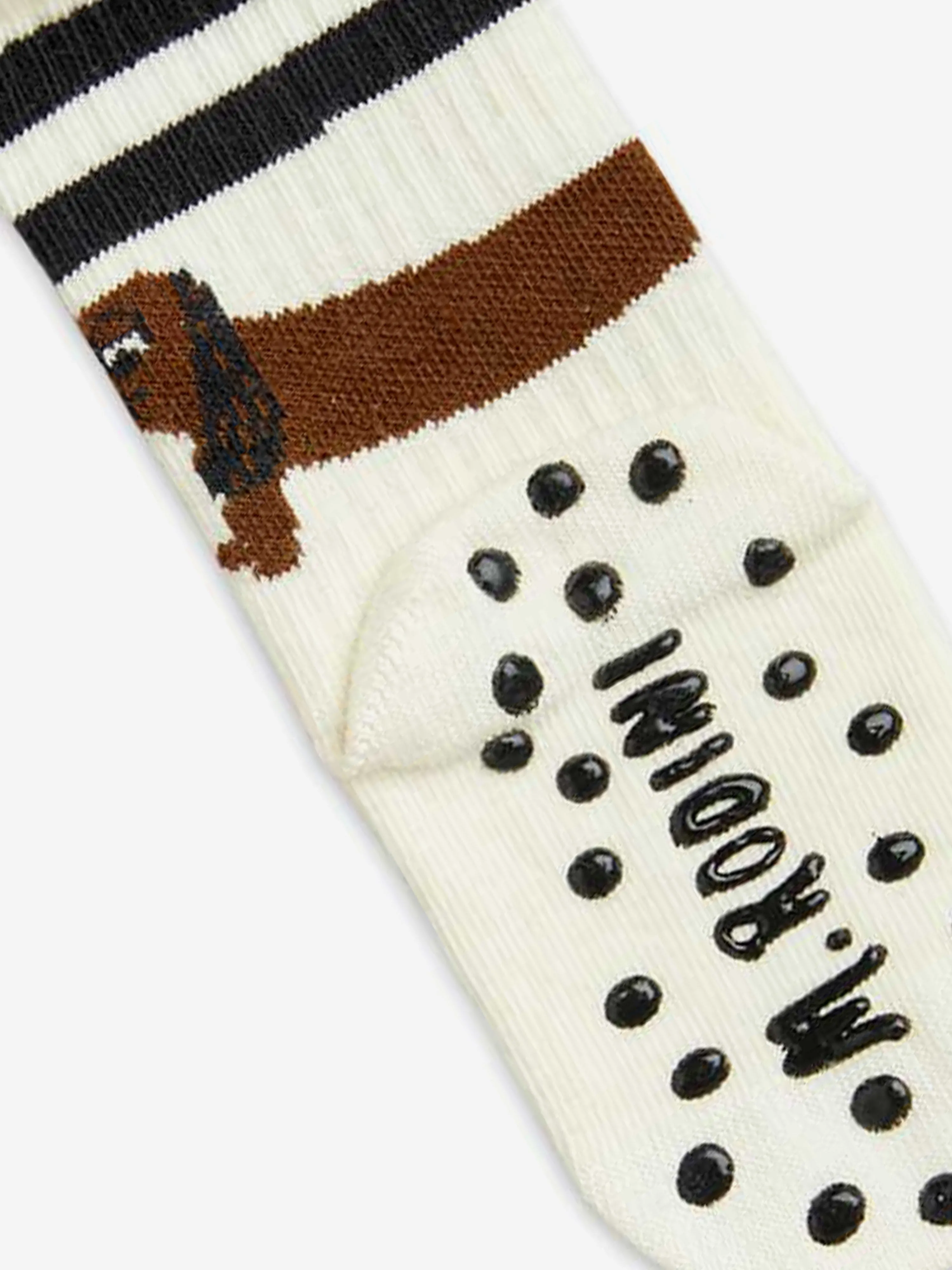 Kids Dog 1-Pack Anti-Slip Socks in White