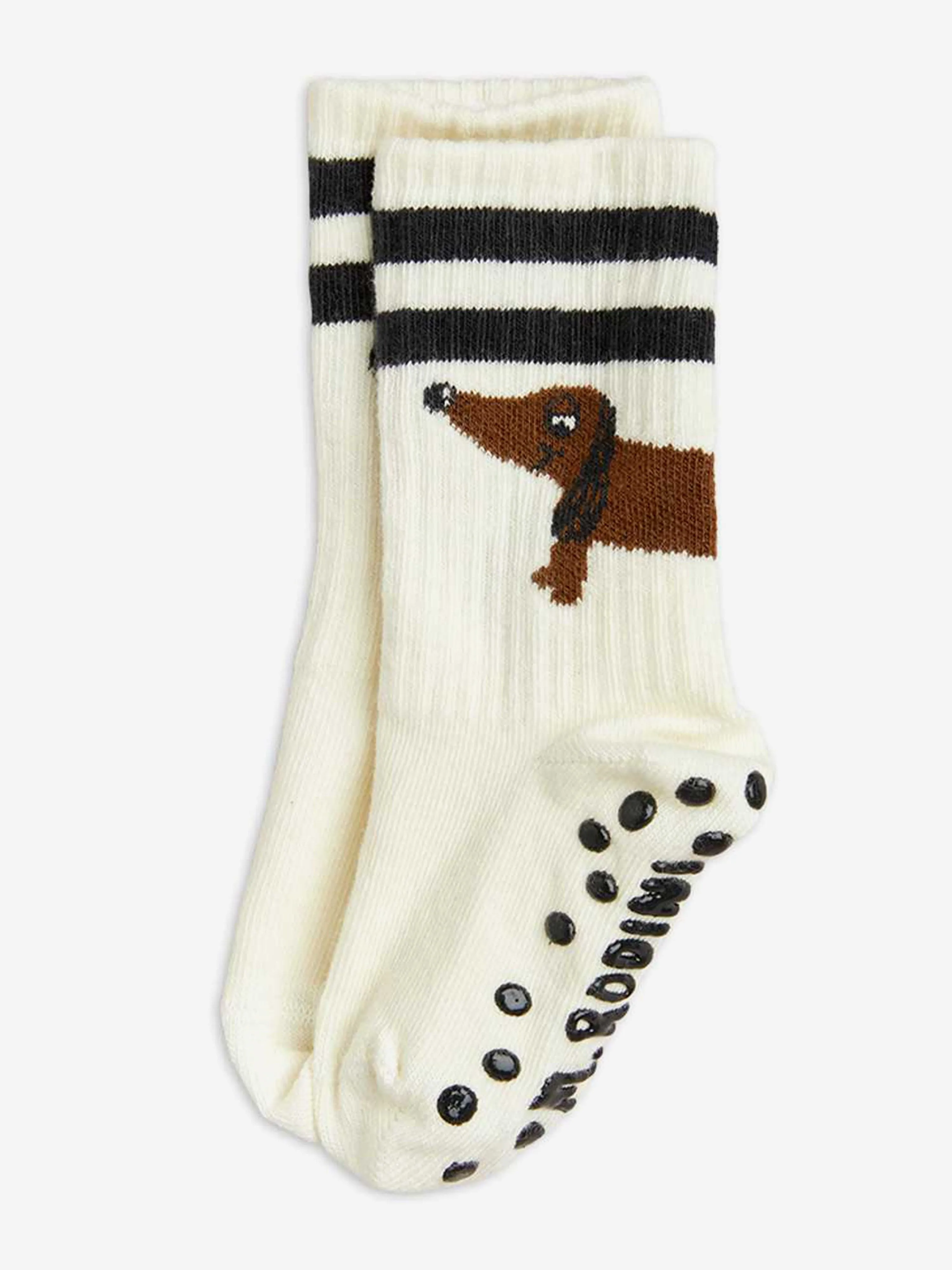 Kids Dog 1-Pack Anti-Slip Socks in White