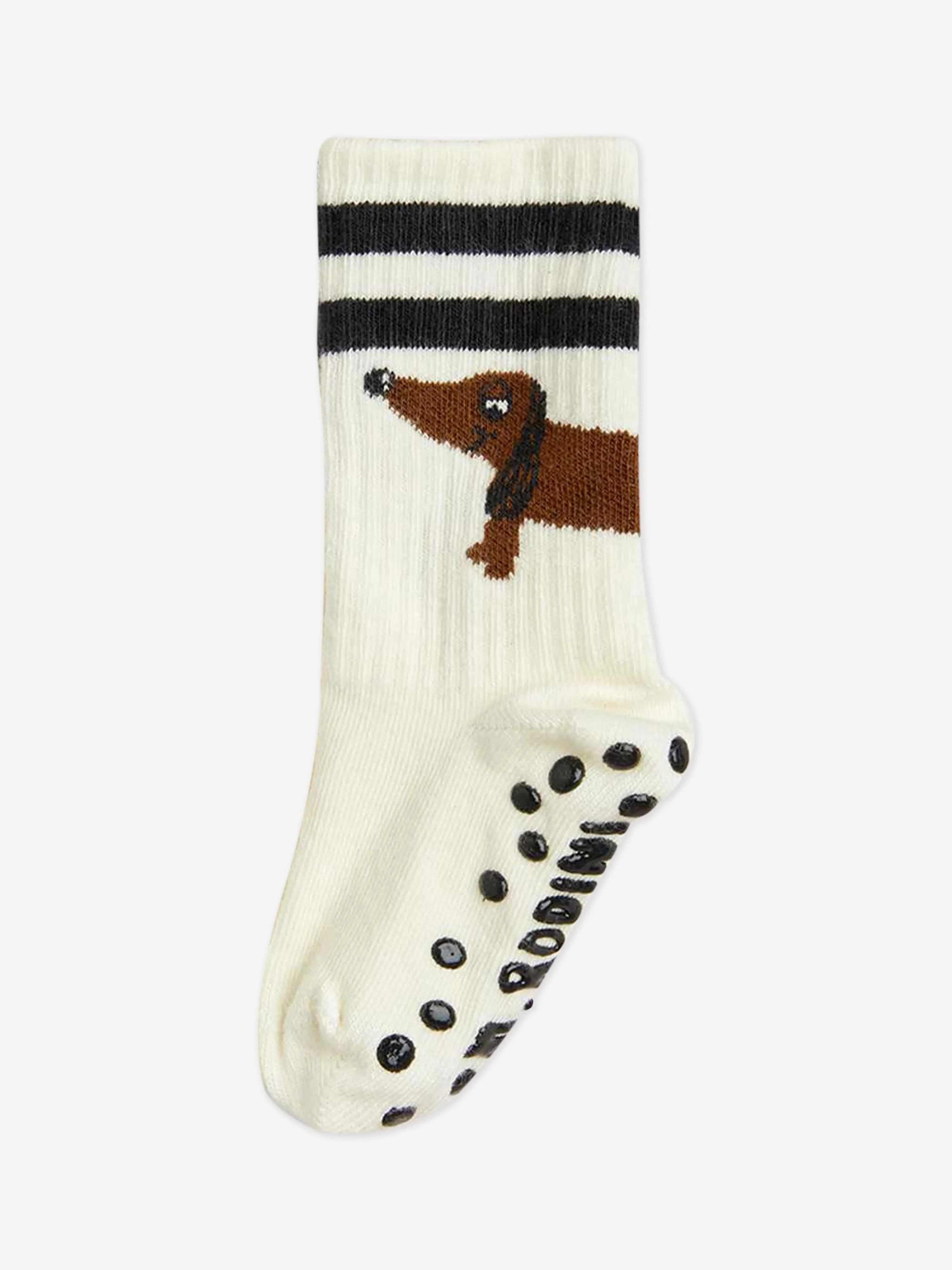 Kids Dog 1-Pack Anti-Slip Socks in White