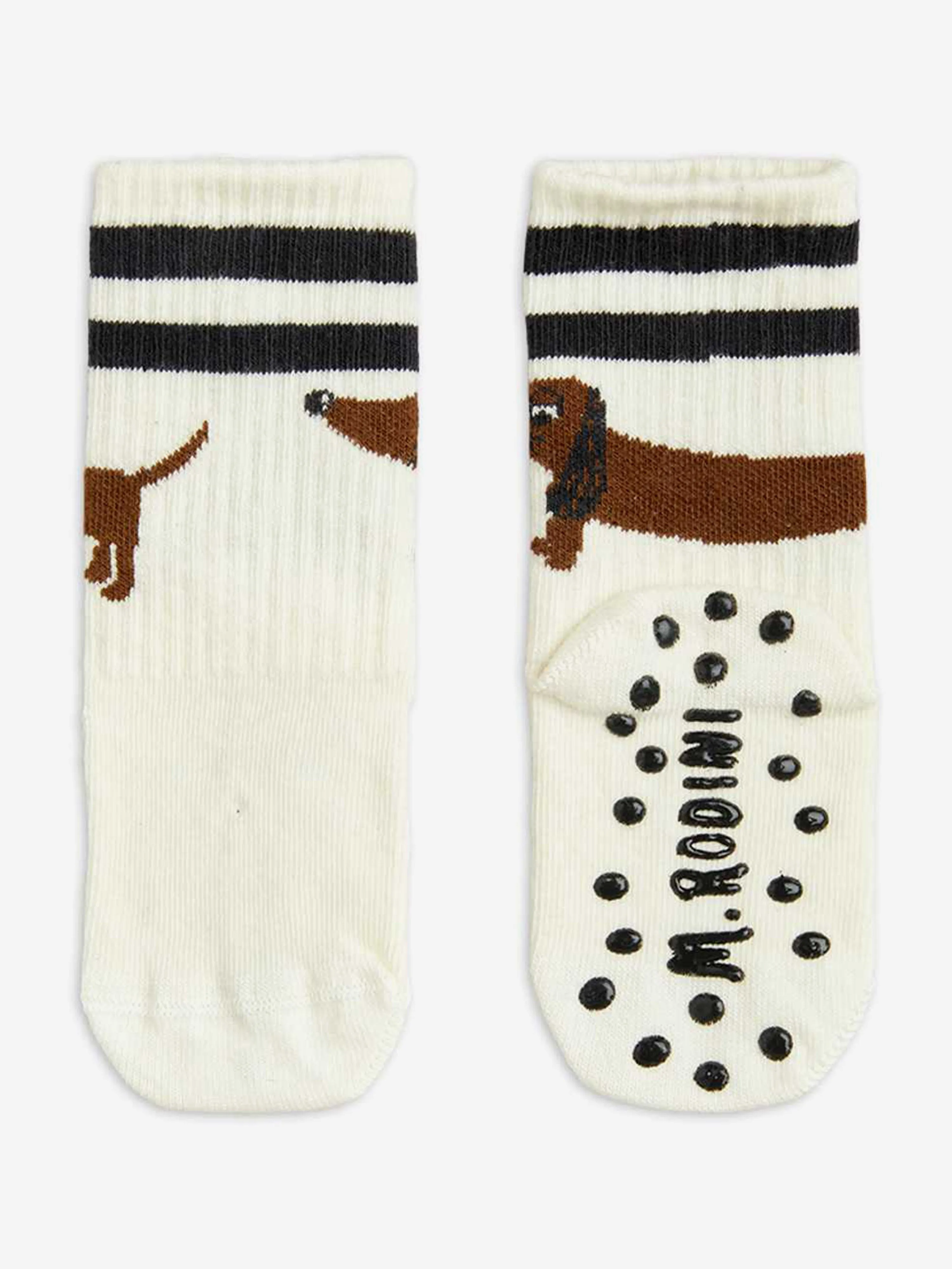 Kids Dog 1-Pack Anti-Slip Socks in White