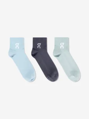 Kids Logo 3 Pack Socks Set in Blue