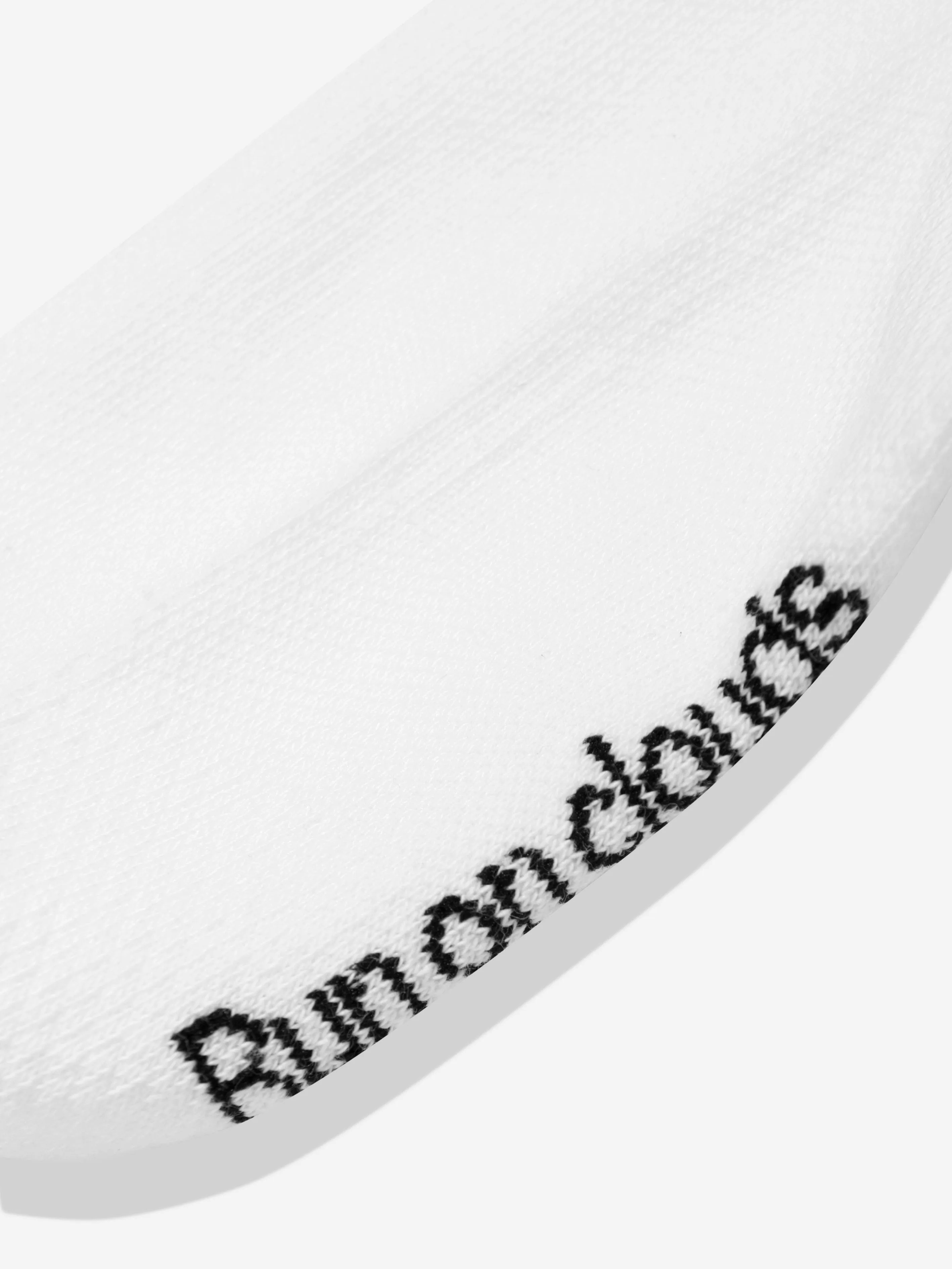Kids Logo 3 Pack Socks Set in White