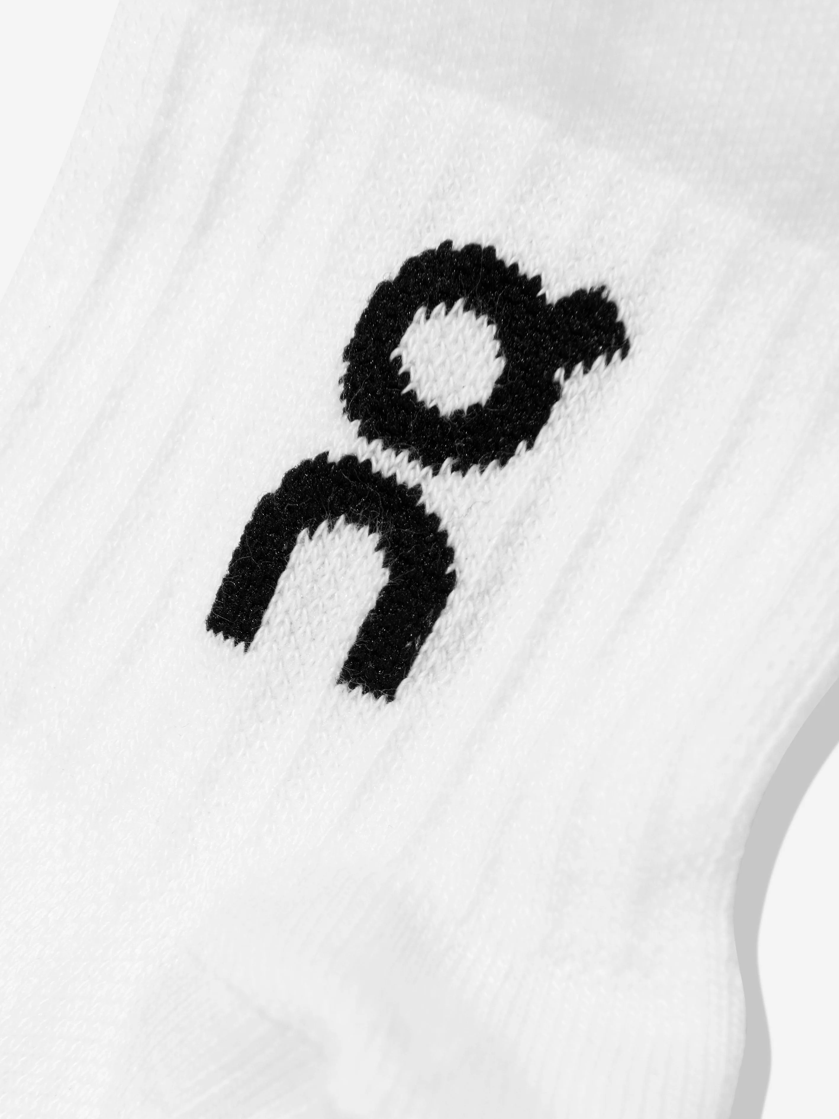 Kids Logo 3 Pack Socks Set in White