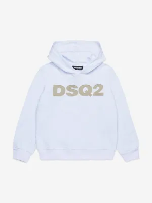 Kids Logo Hoodie in White