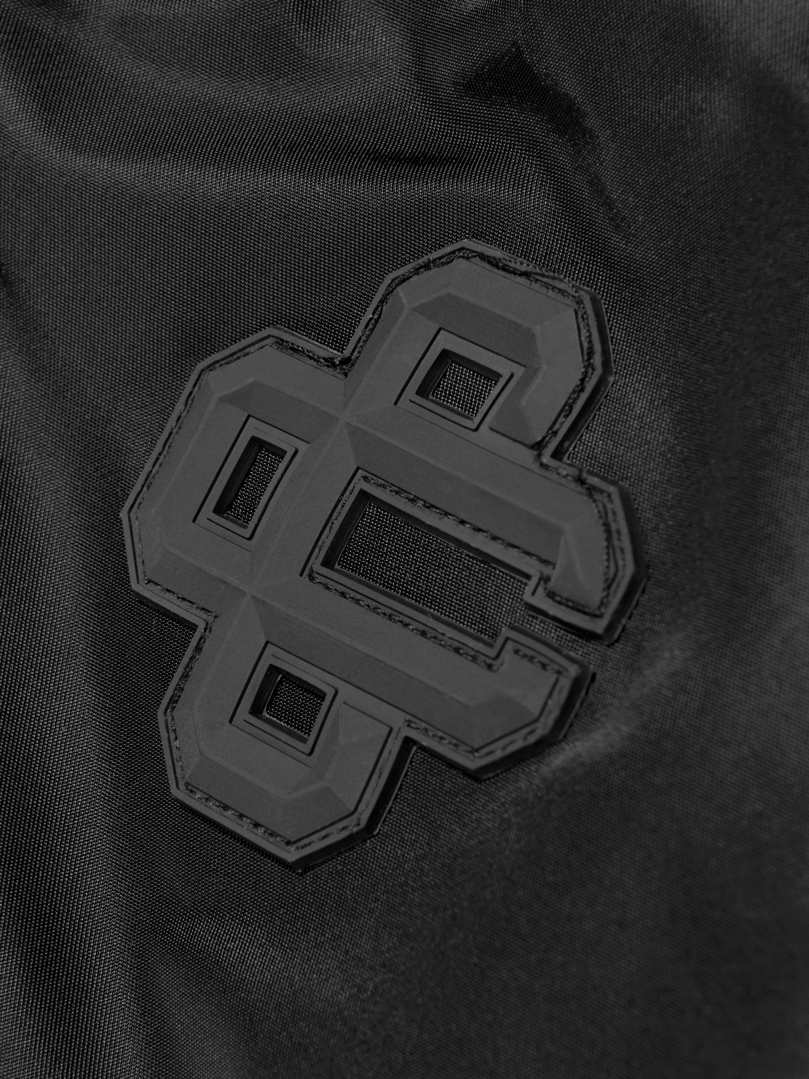 Kids Nylon 4 Emblem Bomber Jacket in Black