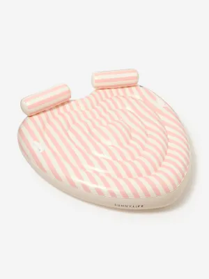 Kids Striped Twin Heart Lie-On Stole My Heart in Pink (160cm)