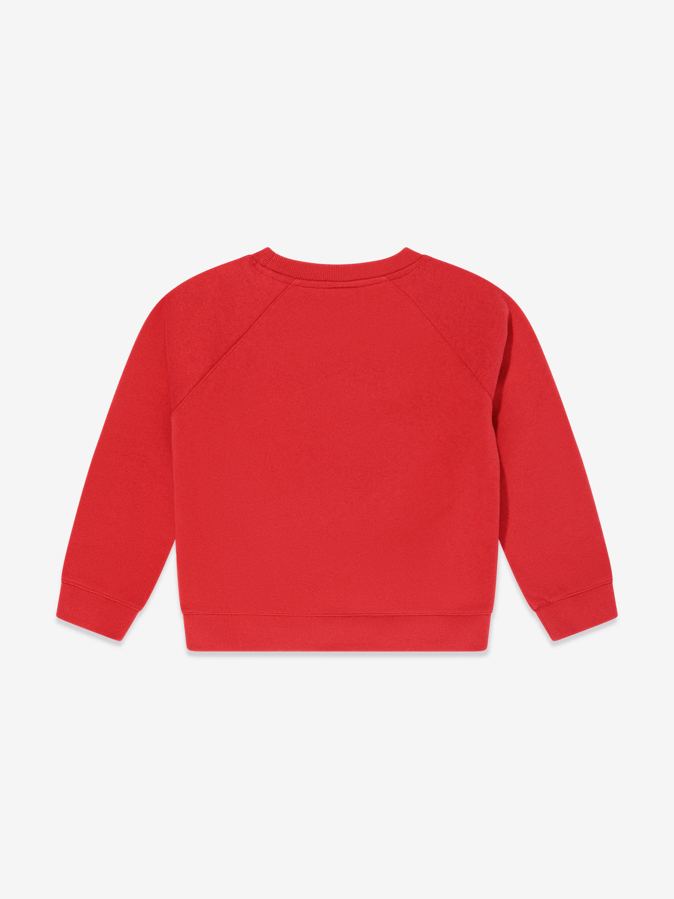 Kids Varsity Crest Sweatshirt in Red