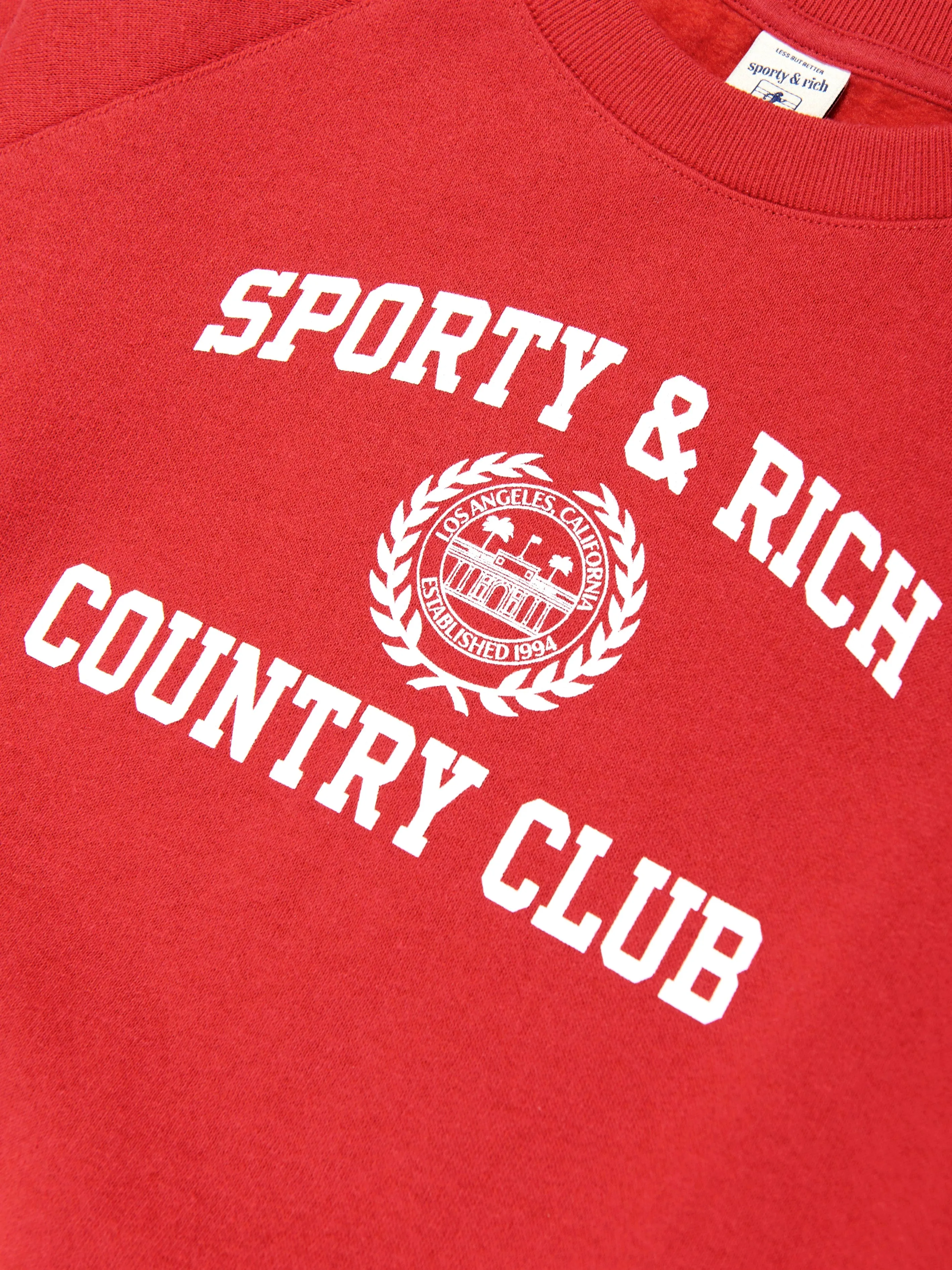Kids Varsity Crest Sweatshirt in Red