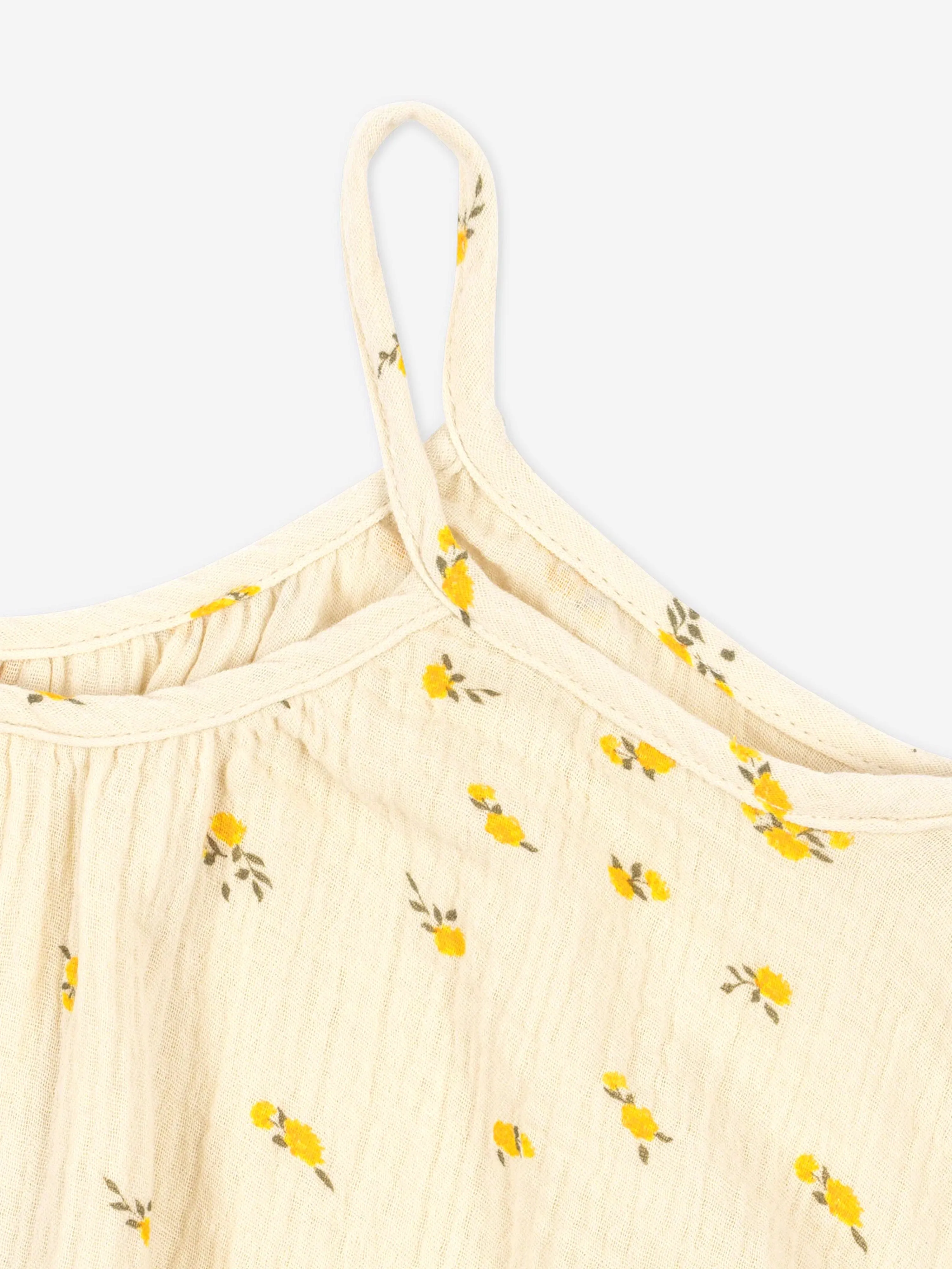 Konges Sl?jd Girls Coco Sun Dress in Beige